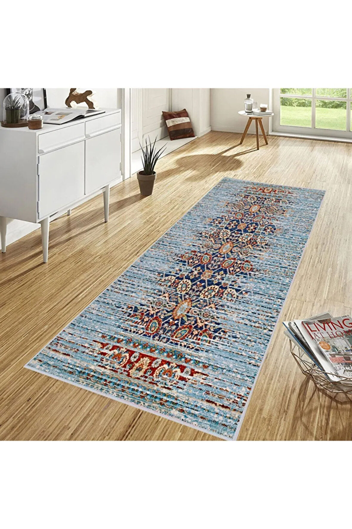 Dijital Baskı Yıkanabilir Kaymaz Taban Salon Halısı Ve Yolluk RVG1684