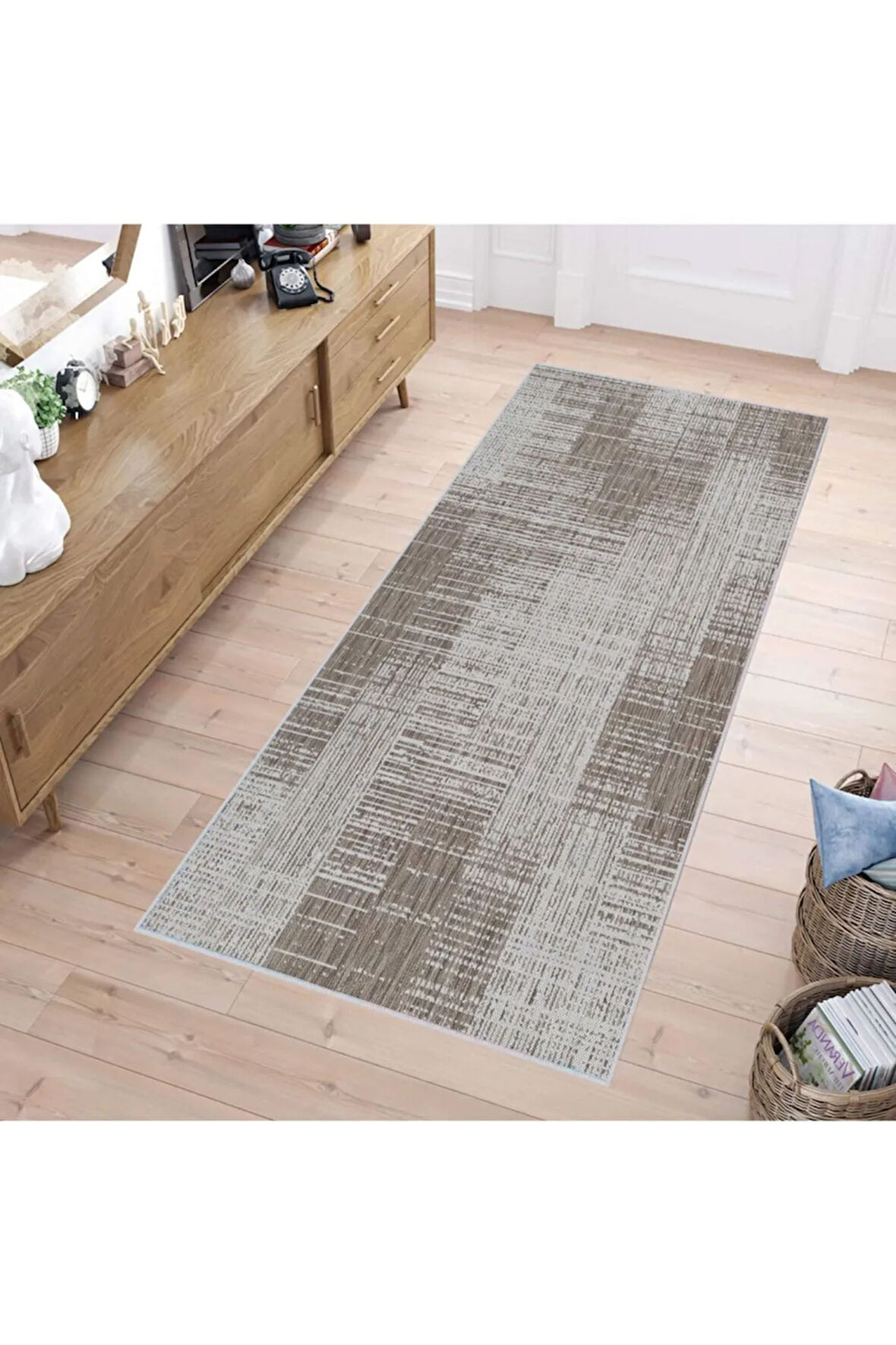 Dijital Baskı Yıkanabilir Kaymaz Taban Salon Halısı Ve Yolluk RVG1691