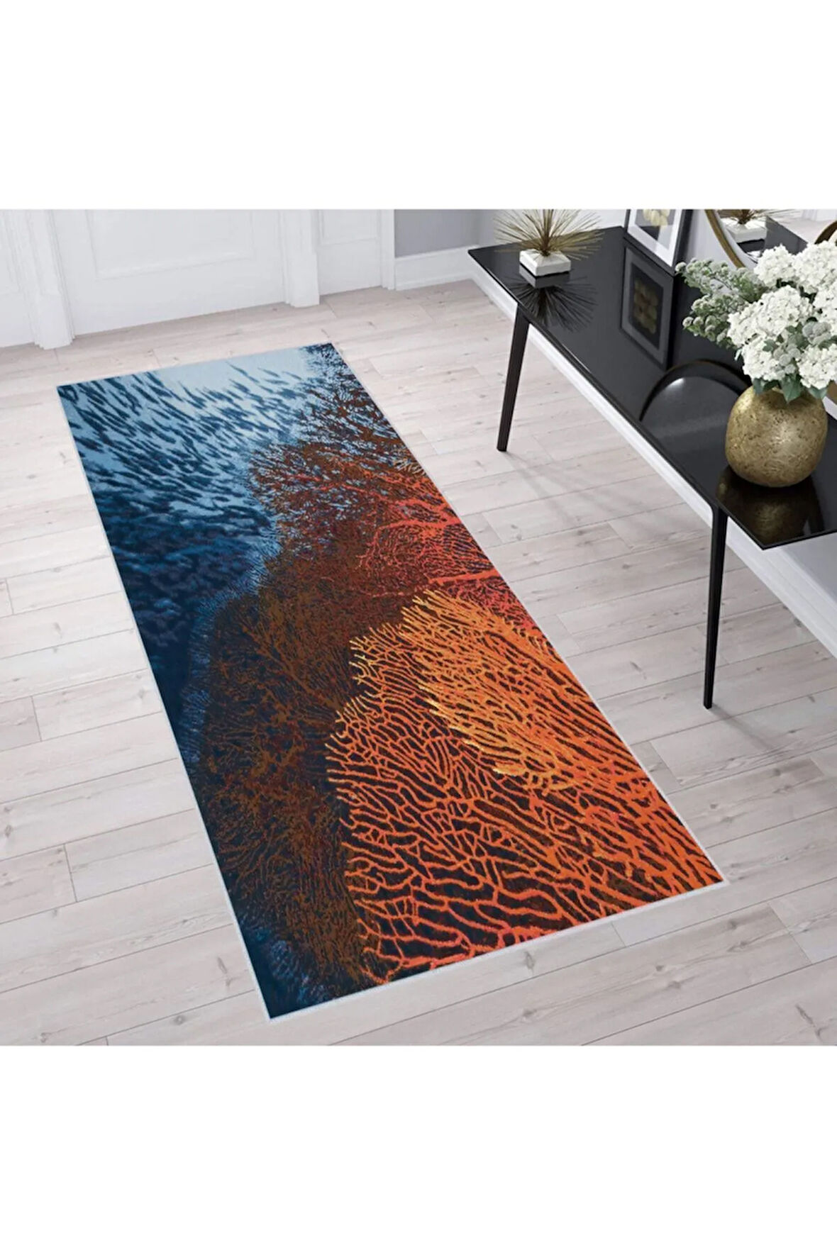 Dijital Baskı Yıkanabilir Kaymaz Taban Salon Halısı Ve Yolluk RVG1703