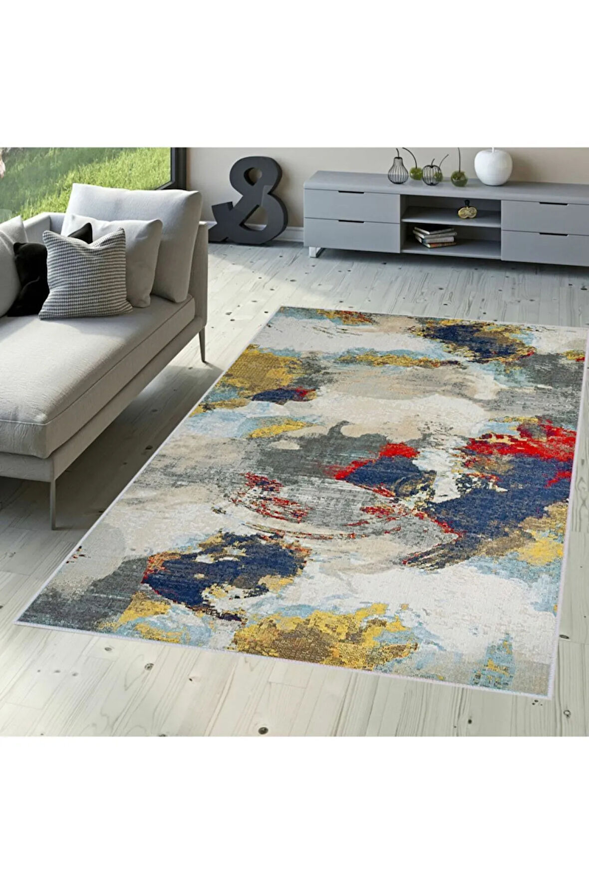 Dijital Baskı Yıkanabilir Kaymaz Taban Salon Halısı Ve Yolluk RVG1711