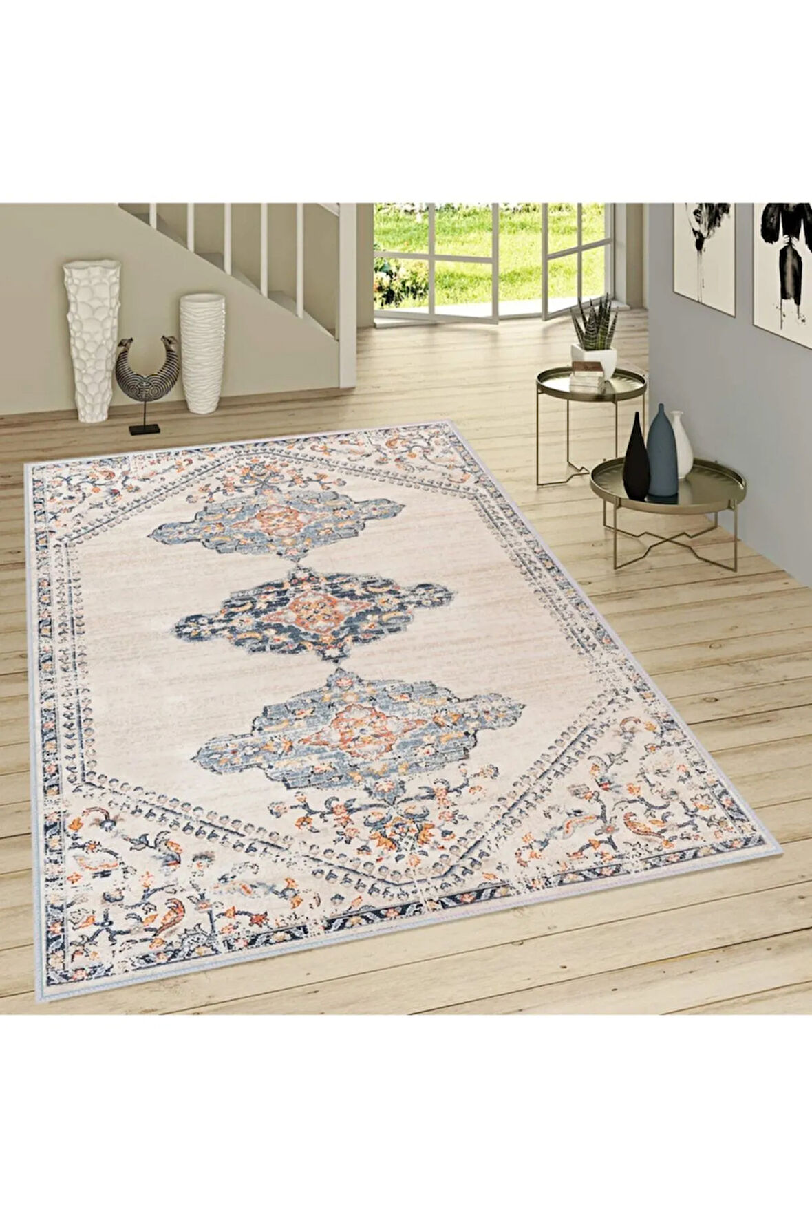 Dijital Baskı Yıkanabilir Kaymaz Taban Salon Halısı Ve Yolluk RVG1717