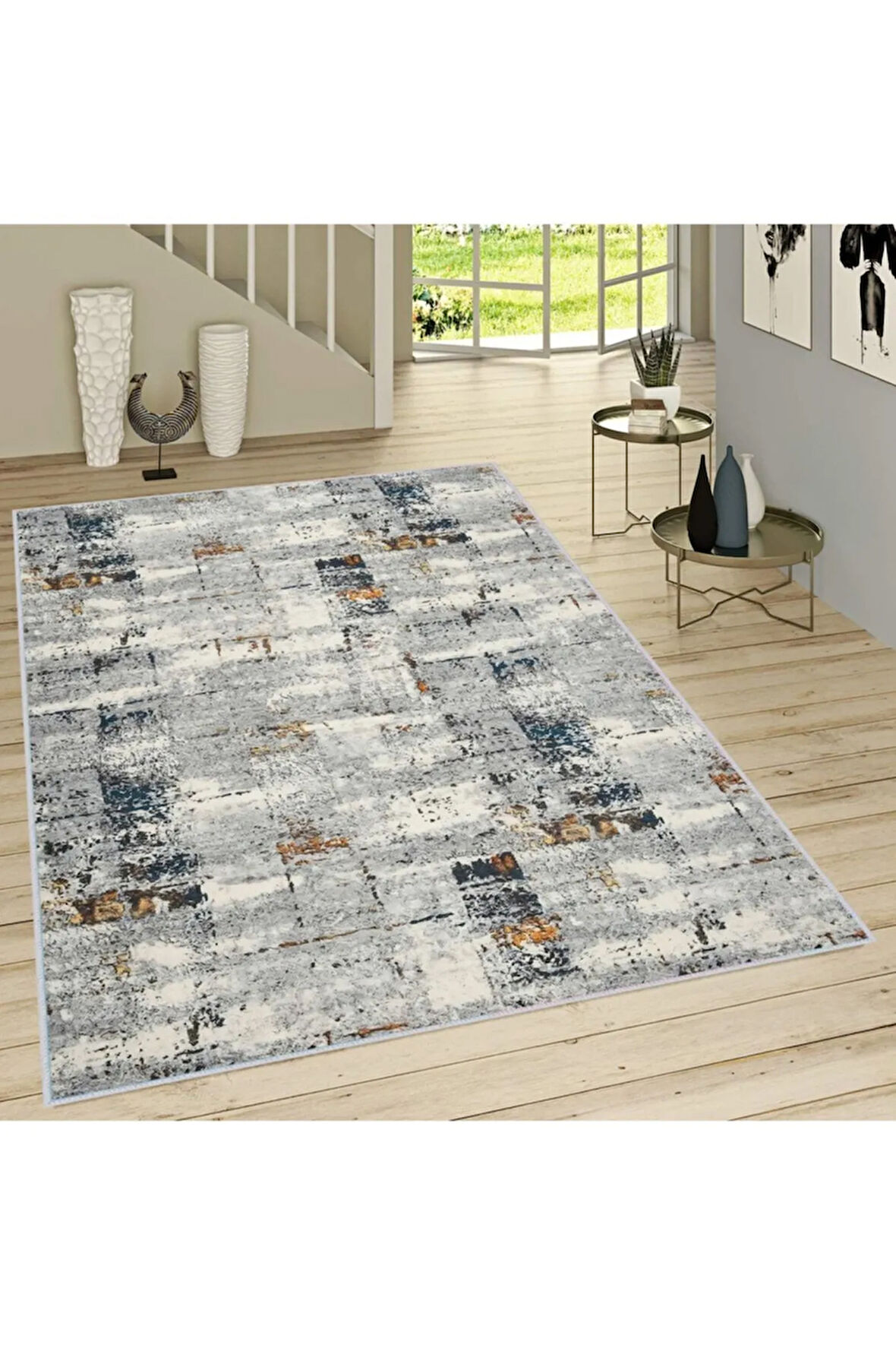 Dijital Baskı Yıkanabilir Kaymaz Taban Salon Halısı Ve Yolluk RVG1720