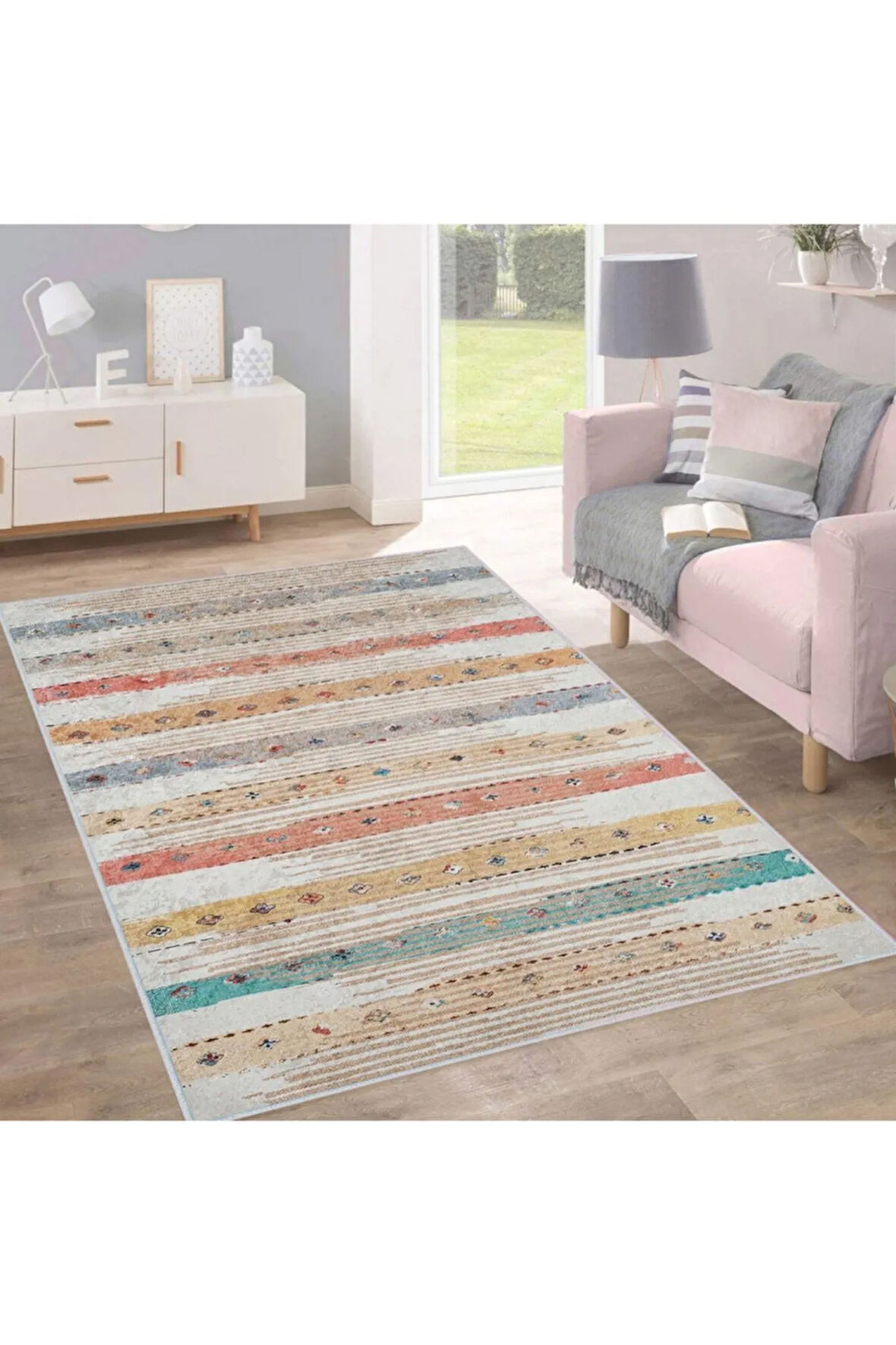 Dijital Baskı Yıkanabilir Kaymaz Taban Salon Halısı Ve Yolluk RVG1723