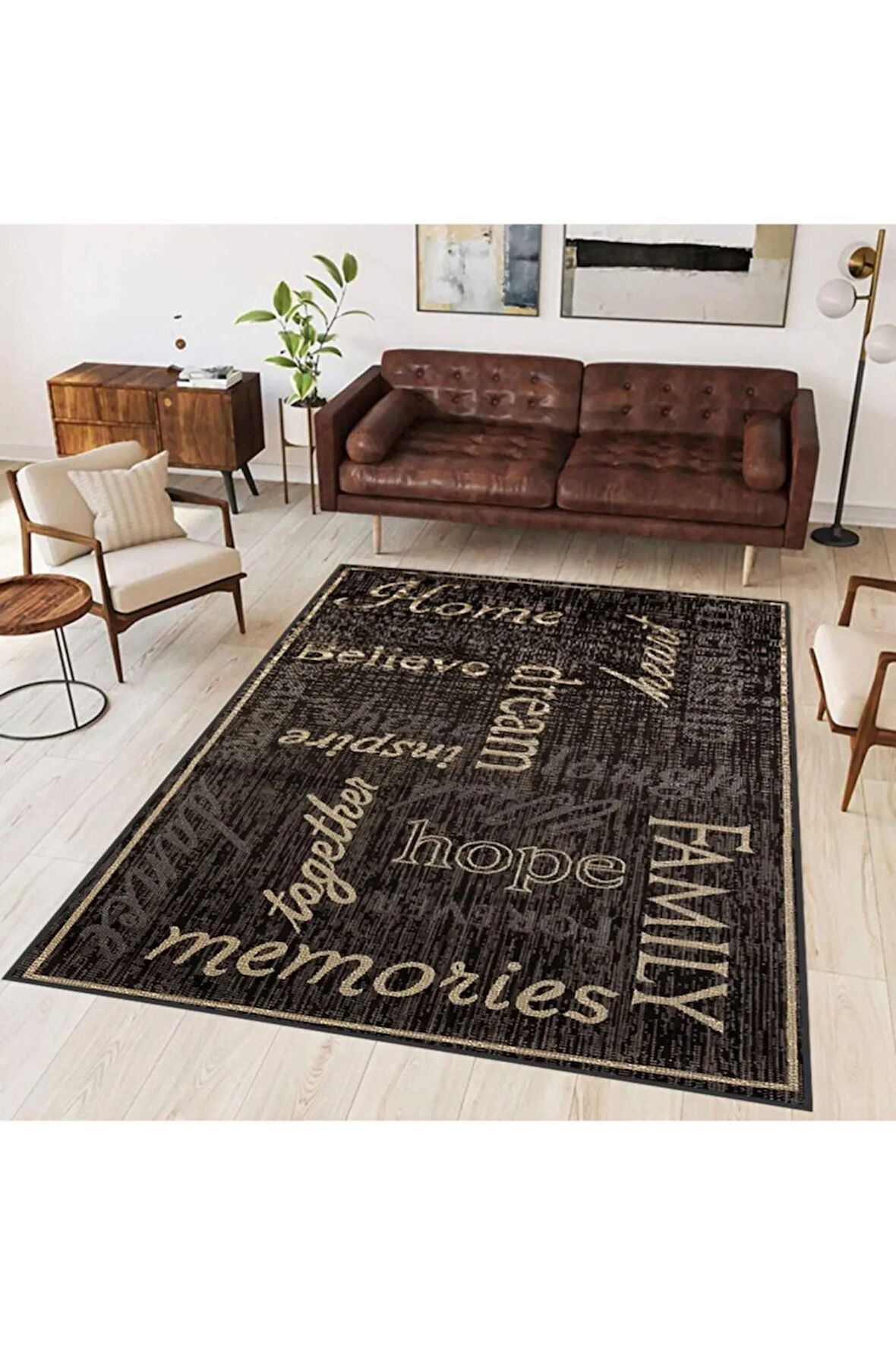 Dijital Baskı Yıkanabilir Kaymaz Taban Salon Halısı Ve Yolluk RVG1729