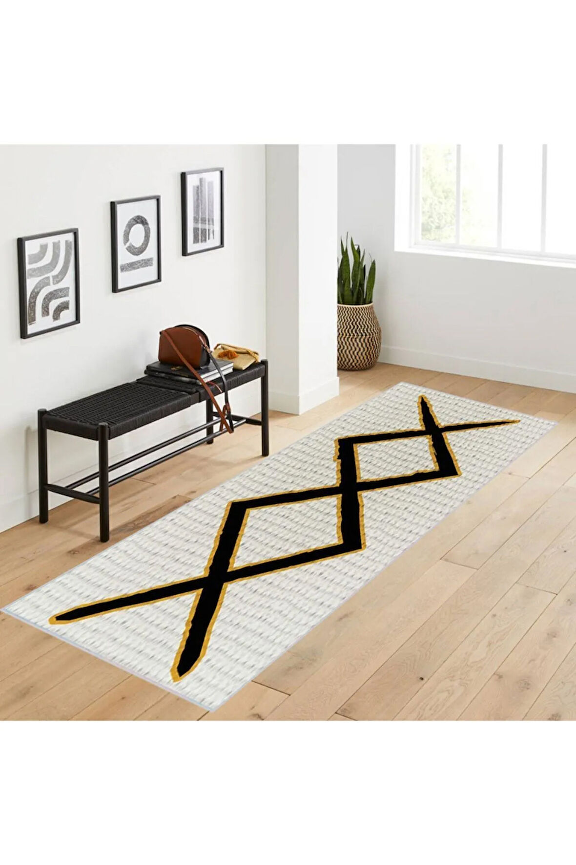 Dijital Baskı Yıkanabilir Kaymaz Taban Salon Halısı Ve Yolluk RVG1731