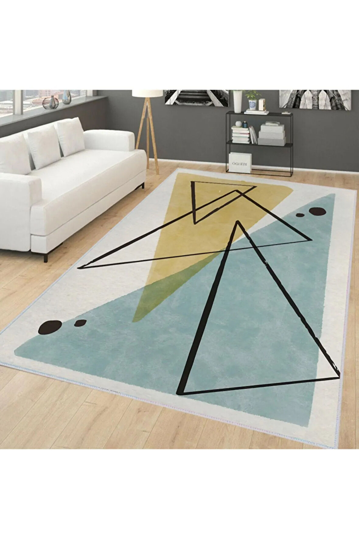 Dijital Baskı Yıkanabilir Kaymaz Taban Salon Halısı Ve Yolluk RVG1740