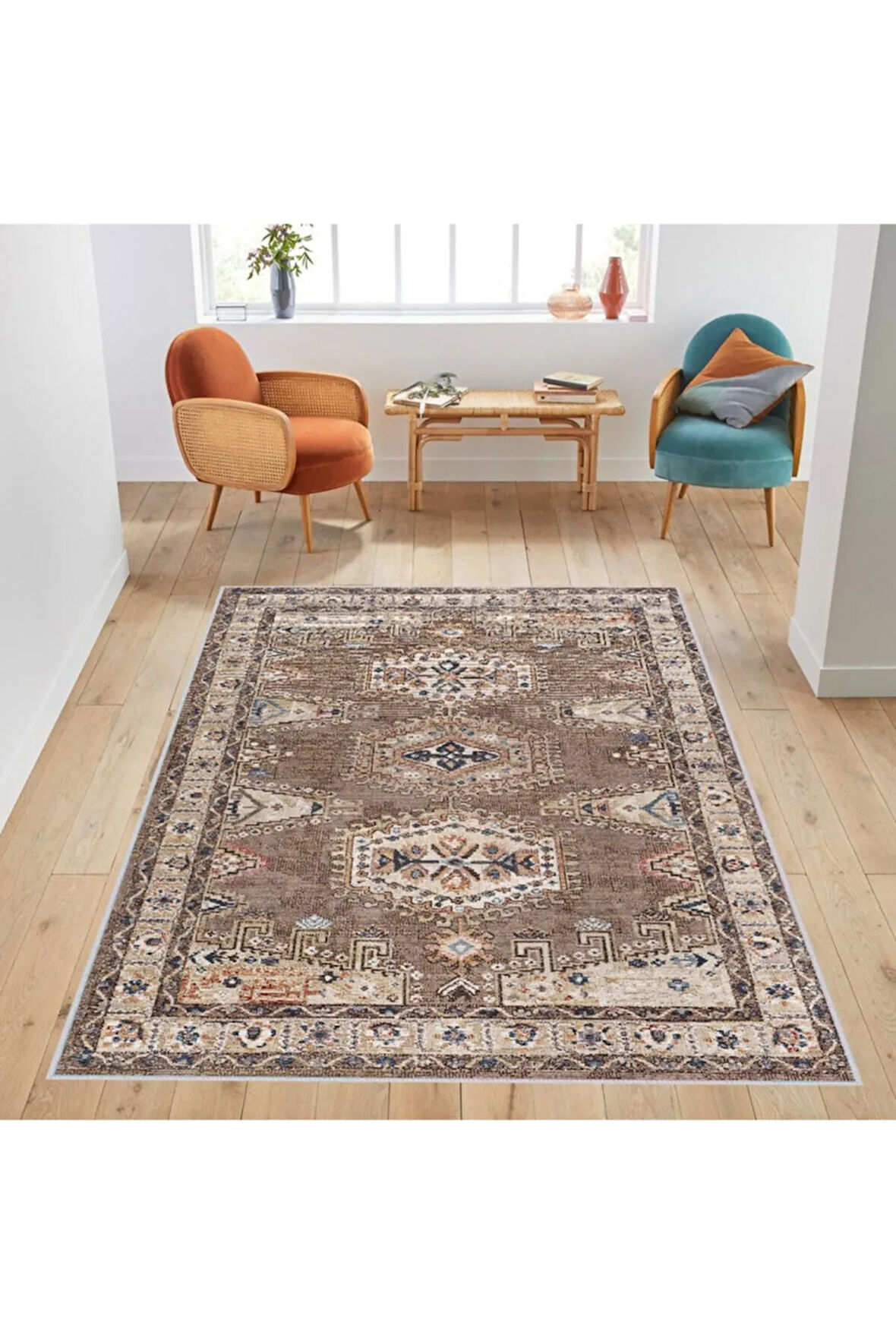 Dijital Baskı Yıkanabilir Kaymaz Taban Salon Halısı Ve Yolluk RVG1759