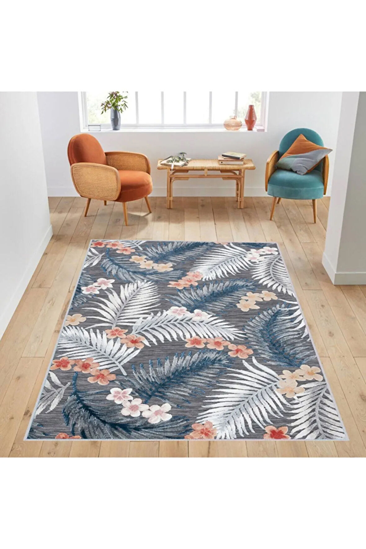 Dijital Baskı Yıkanabilir Kaymaz Taban Salon Halısı Ve Yolluk RVG1768