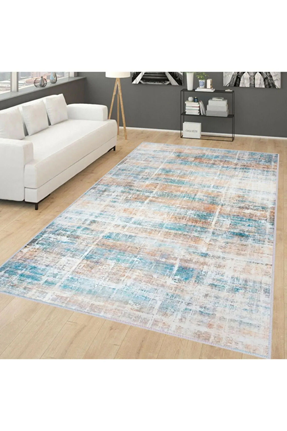 Dijital Baskı Yıkanabilir Kaymaz Taban Salon Halısı Ve Yolluk RVG1769