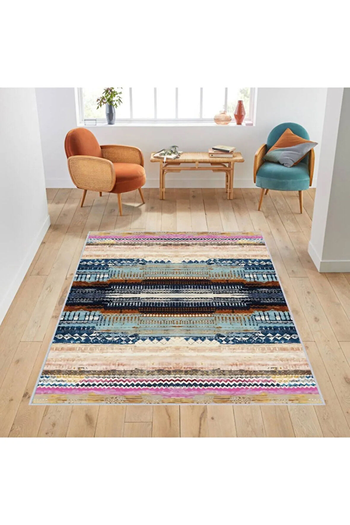 Dijital Baskı Yıkanabilir Kaymaz Taban Salon Halısı Ve Yolluk RVG1776