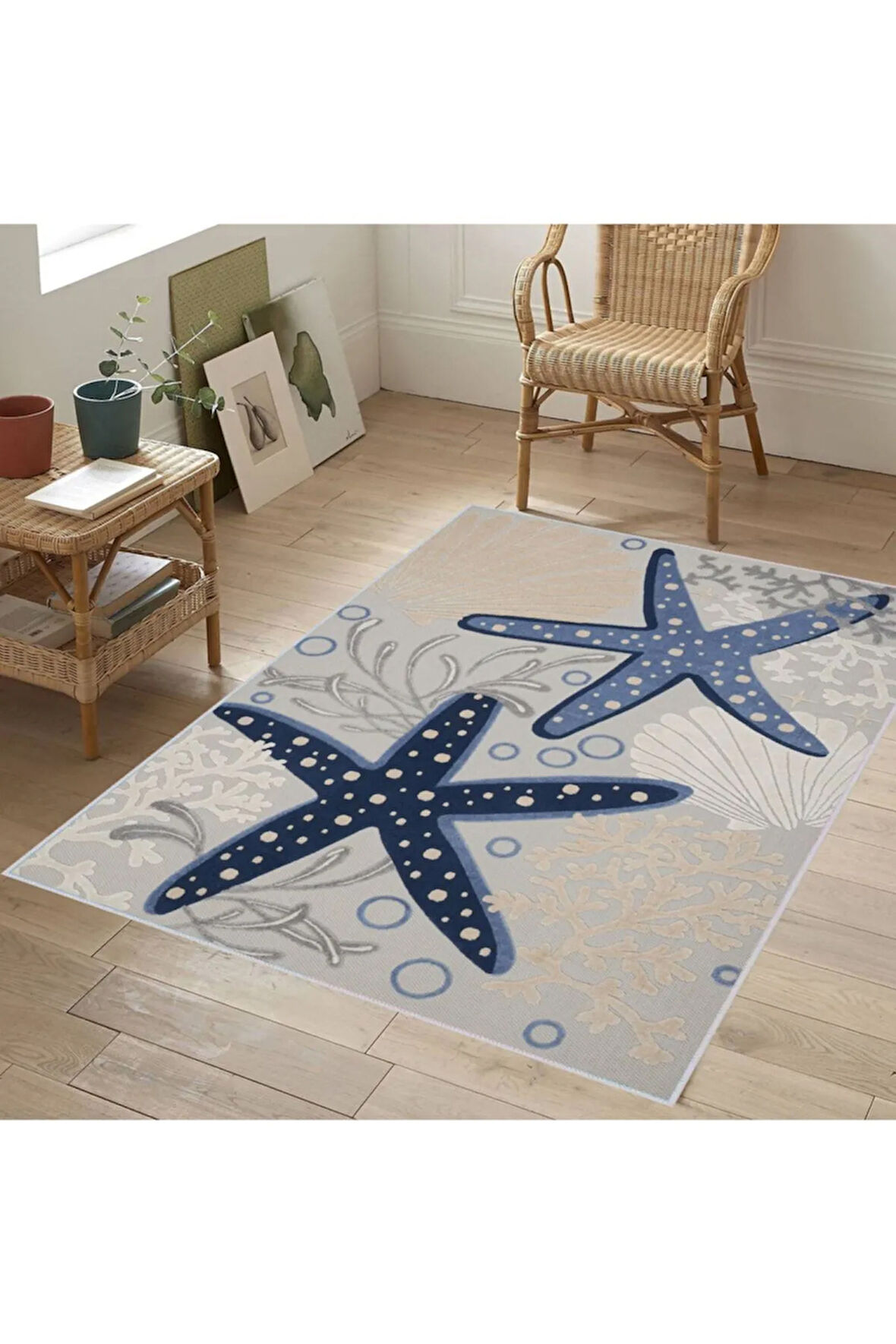 Dijital Baskı Yıkanabilir Kaymaz Taban Salon Halısı Ve Yolluk RVG1778