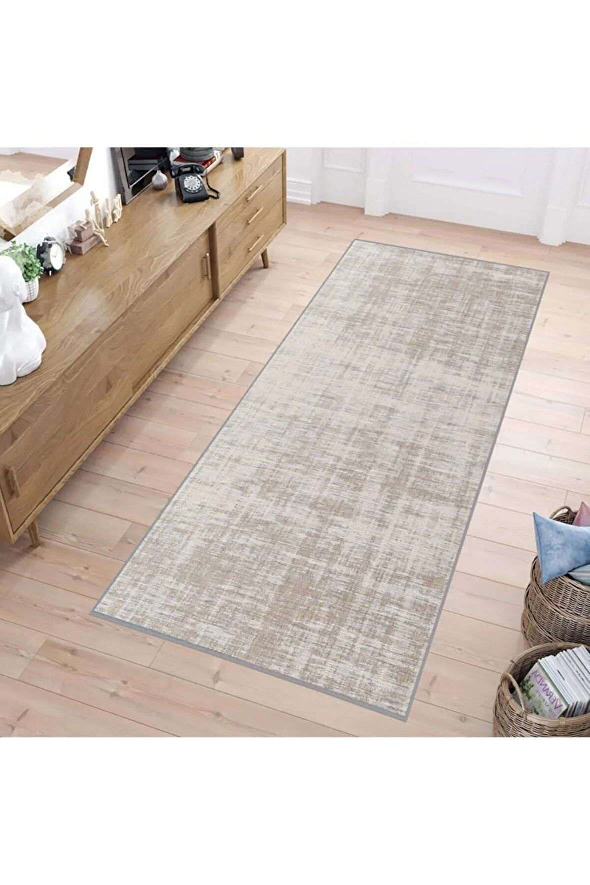 Dijital Baskı Yıkanabilir Kaymaz Taban Salon Halısı Rvg1787