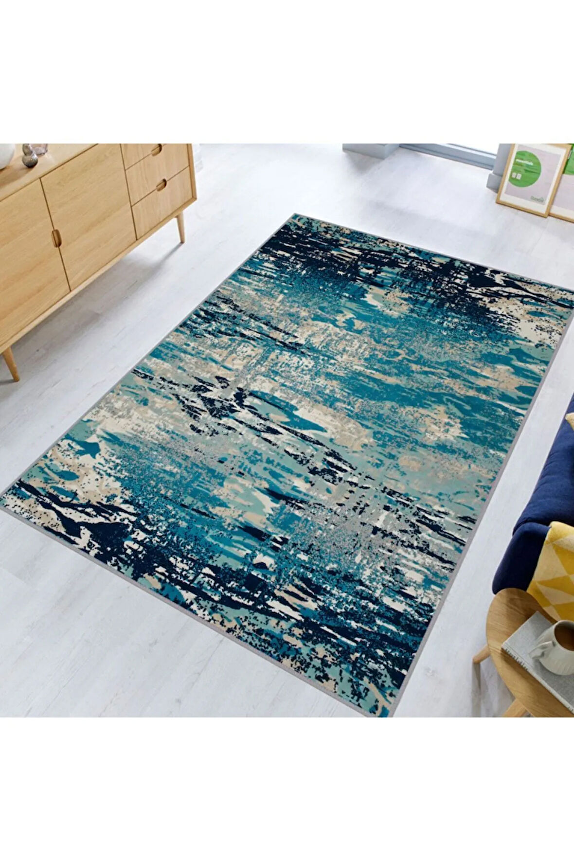 Dijital Baskı Yıkanabilir Kaymaz Taban Salon Halısı Ve Yolluk RVG1799