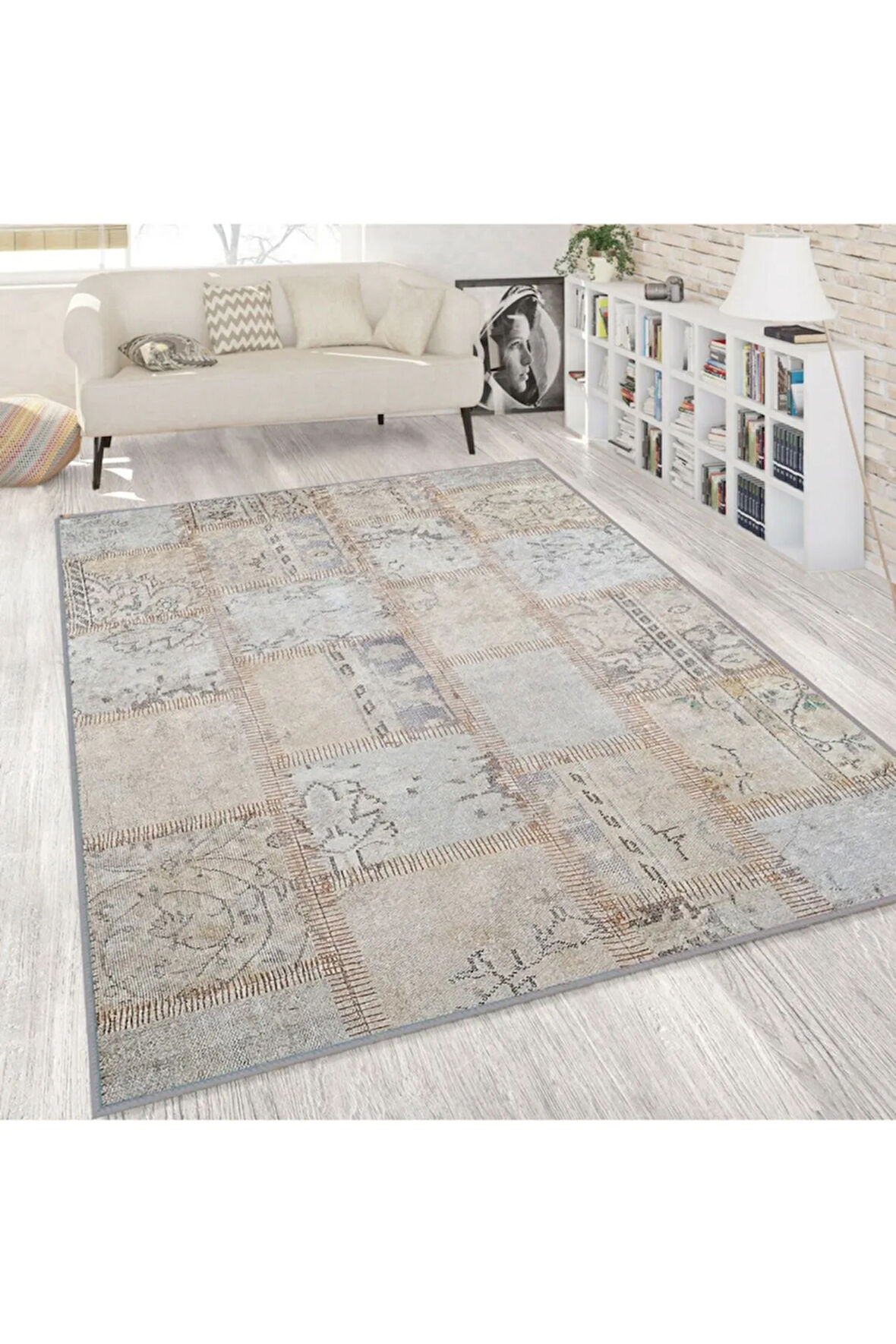 Dijital Baskı Yıkanabilir Kaymaz Taban Salon Halısı Ve Yolluk RVG1807