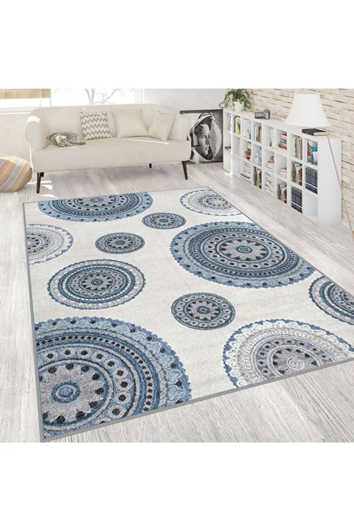 Dijital Baskı Yıkanabilir Kaymaz Taban Salon Halısı Ve Yolluk RVG1809