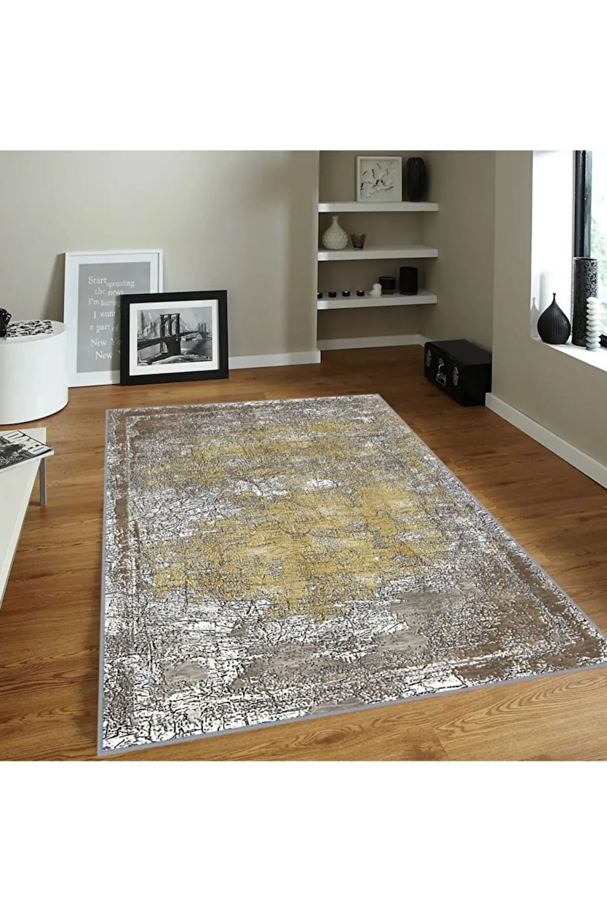 Dijital Baskı Yıkanabilir Kaymaz Taban Salon Halısı Ve Yolluk RVG1819