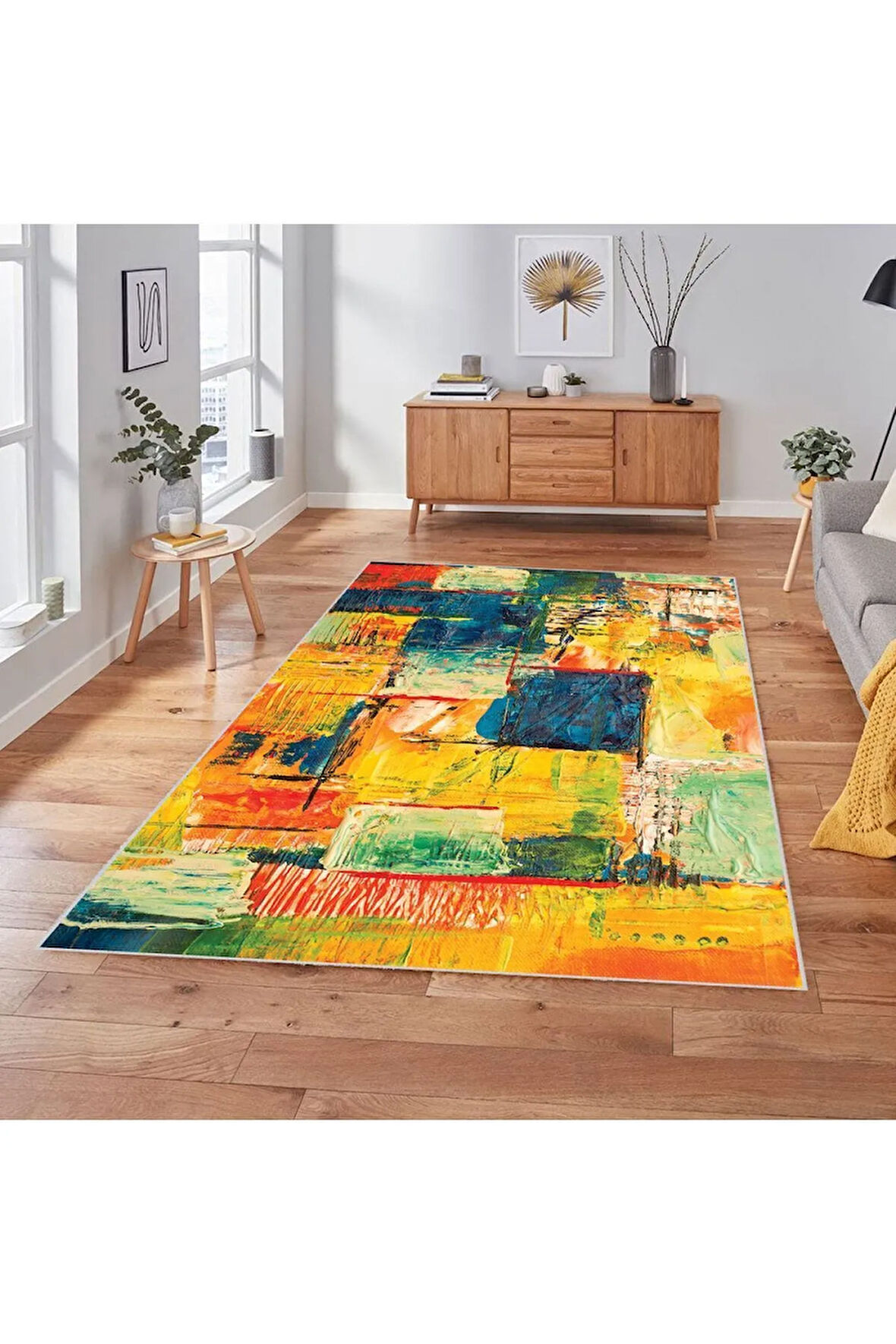 Dijital Baskı Yıkanabilir Kaymaz Taban Salon Halısı Ve Yolluk RVG1836-SD039