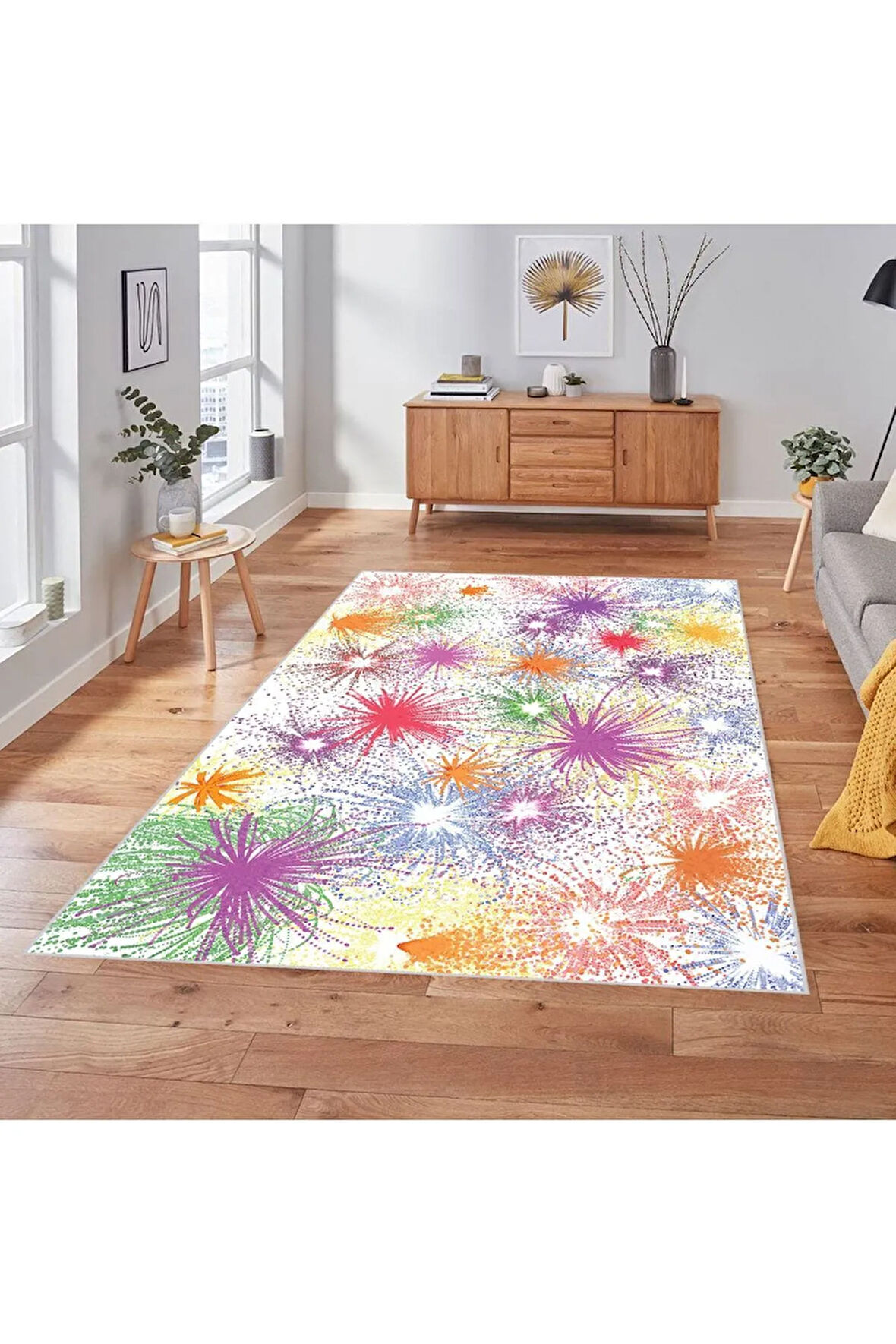 Dijital Baskı Yıkanabilir Kaymaz Taban Salon Halısı Ve Yolluk RVG1838-SD119