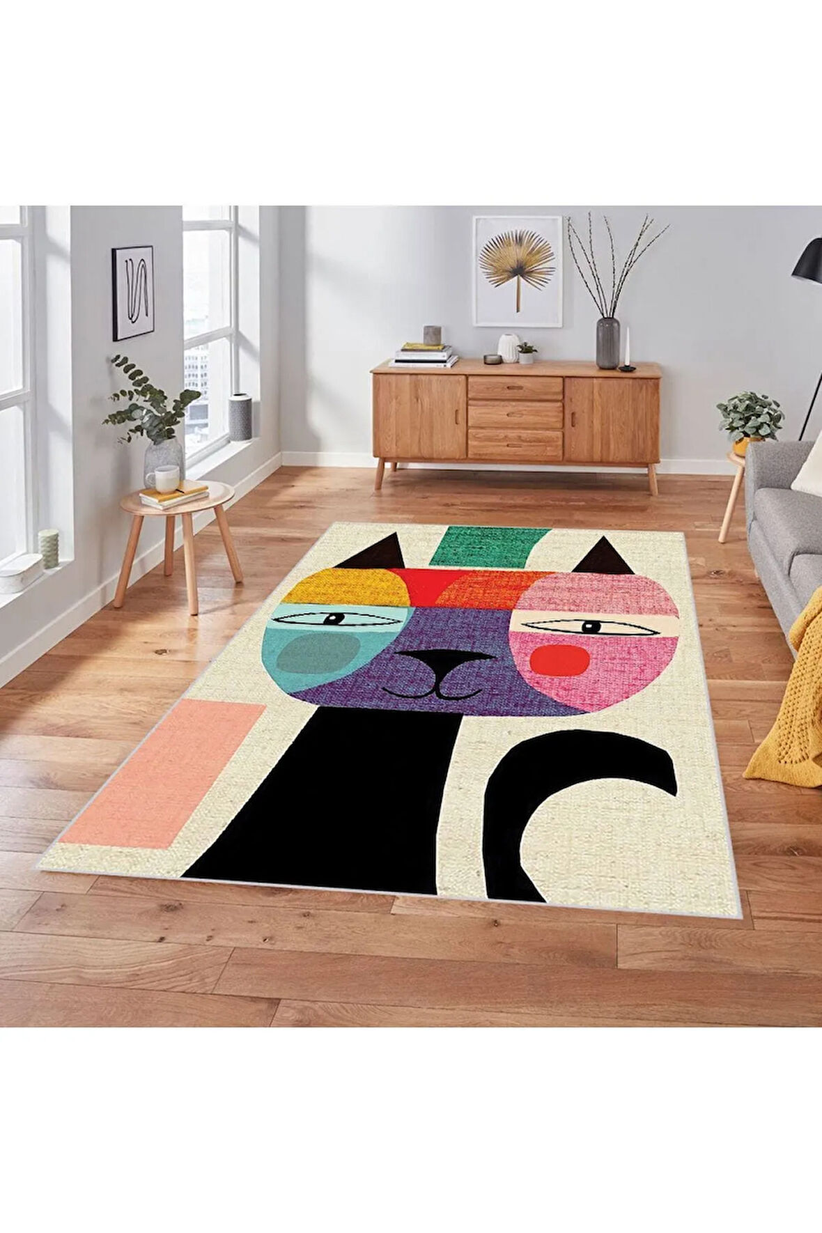 Dijital Baskı Yıkanabilir Kaymaz Taban Salon Halısı Ve Yolluk RVG1847-SM373