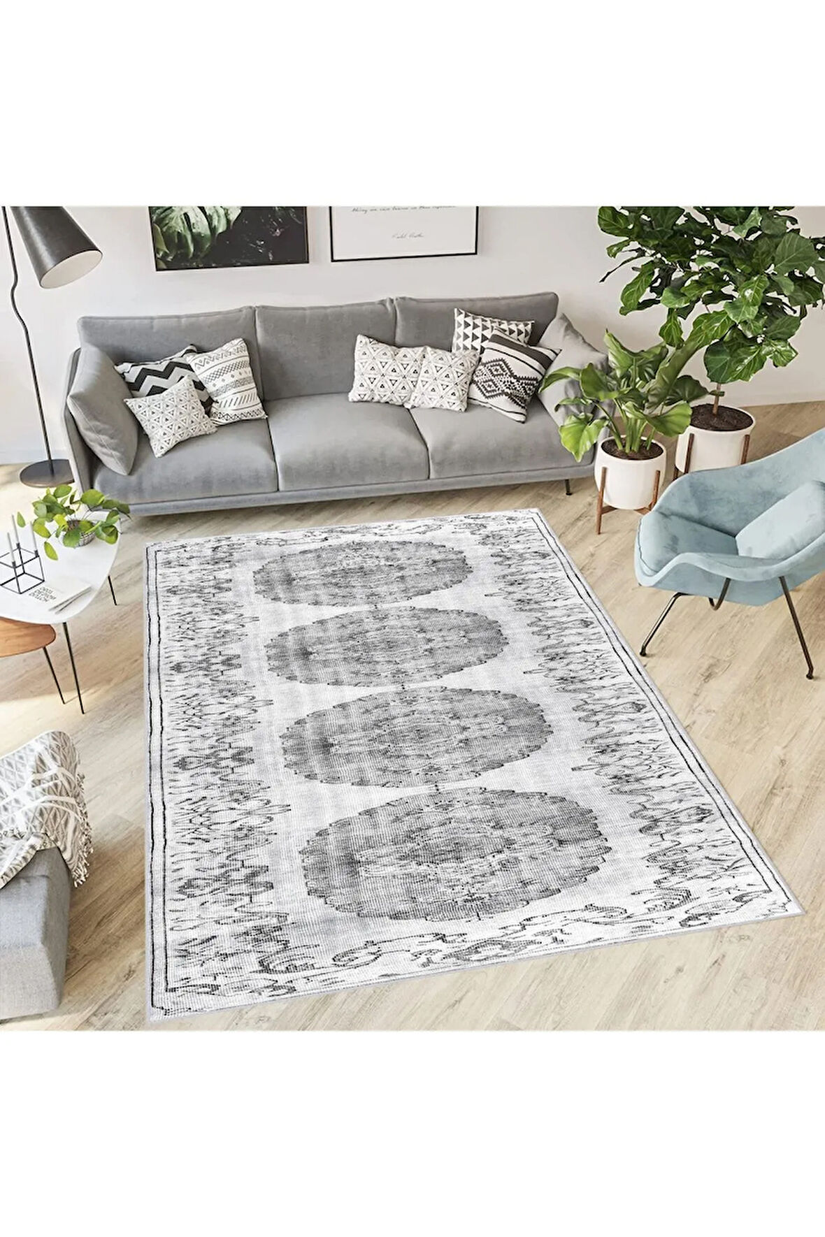 Dijital Baskı Yıkanabilir Kaymaz Taban Salon Halısı Ve Yolluk RVG1864-SD019