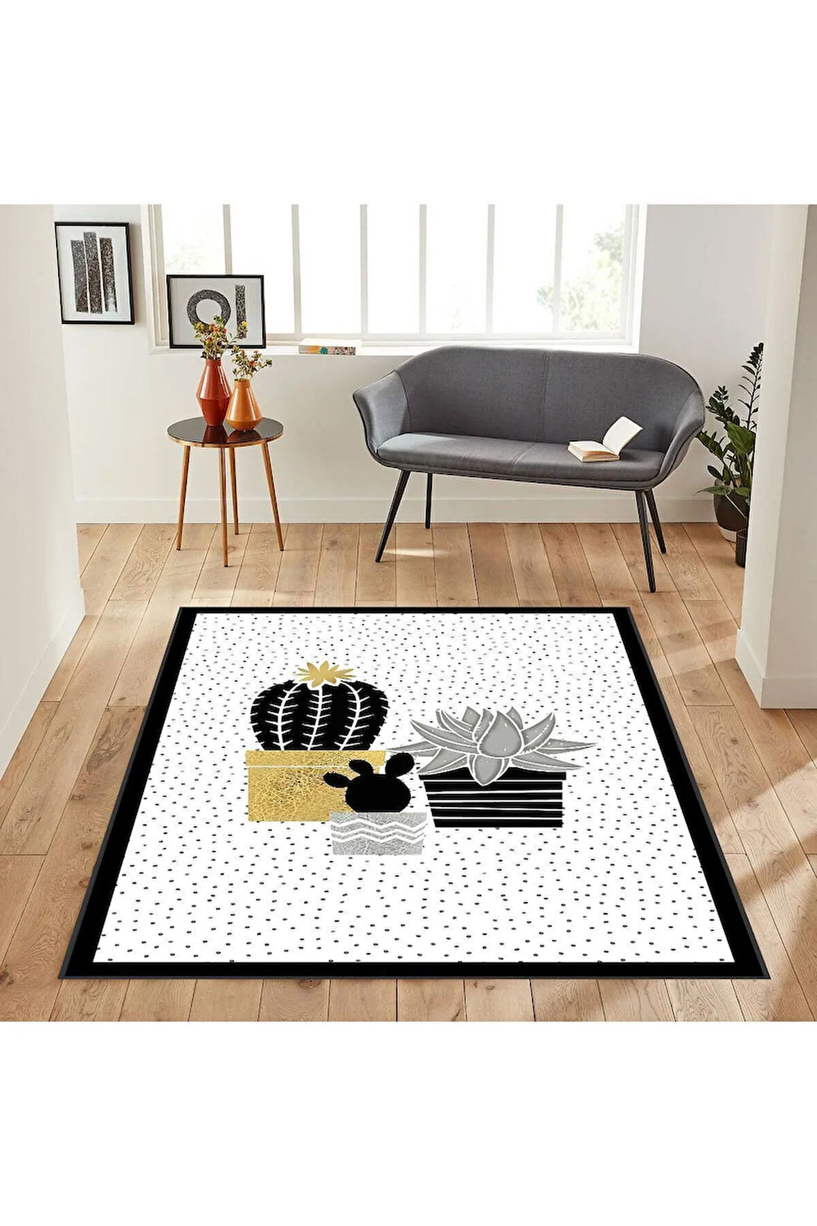 Dijital Baskı Yıkanabilir Kaymaz Taban Salon Halısı Ve Yolluk RVG1887-SD781