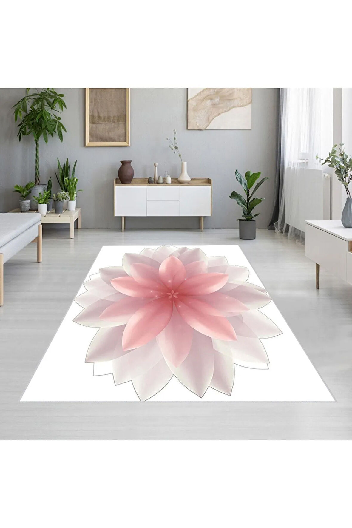 Dijital Baskı Yıkanabilir Kaymaz Taban Salon Halısı Ve Yolluk RVG1889-SD446