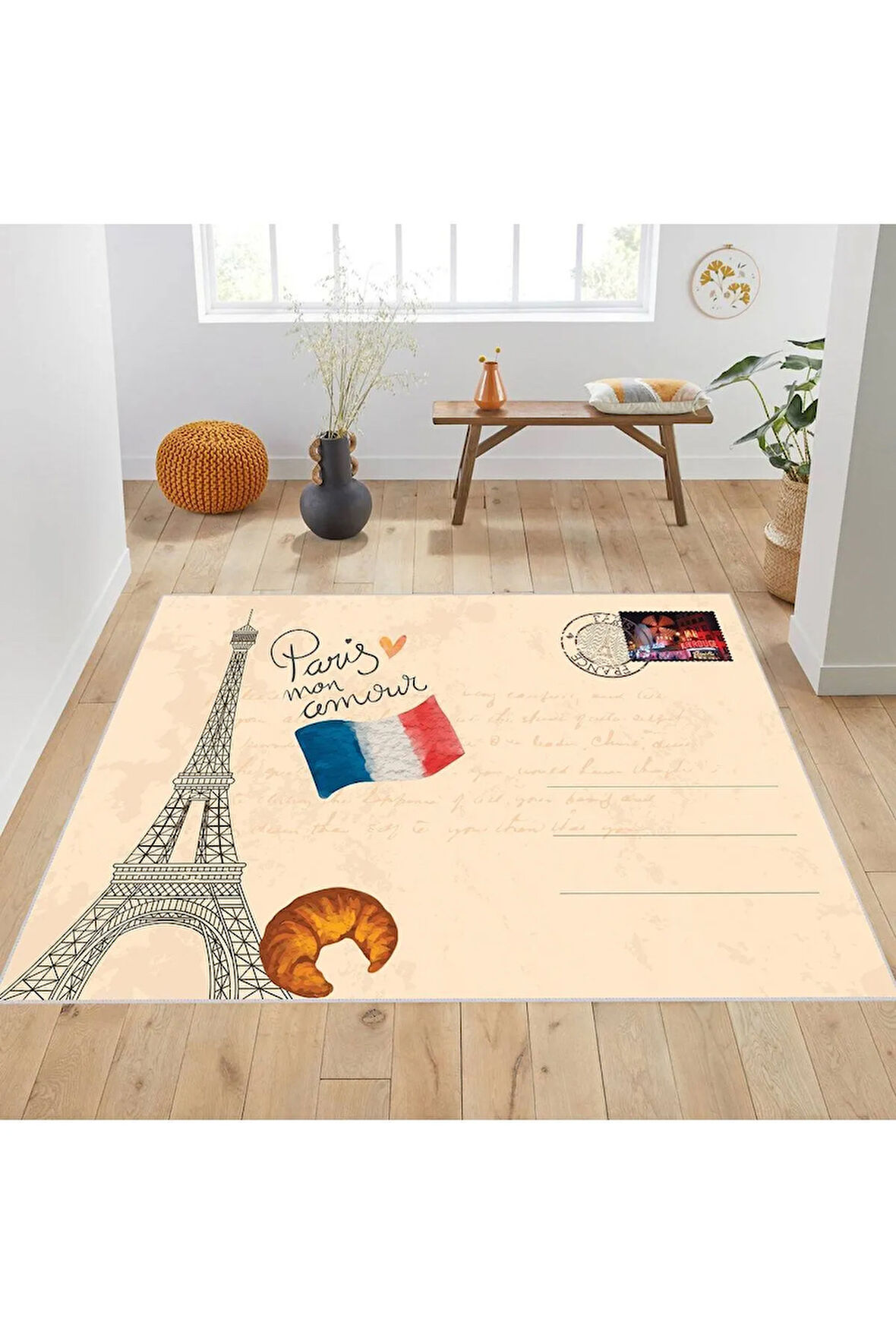 Dijital Baskı Yıkanabilir Kaymaz Taban Salon Halısı Ve Yolluk RVG1900-SD204