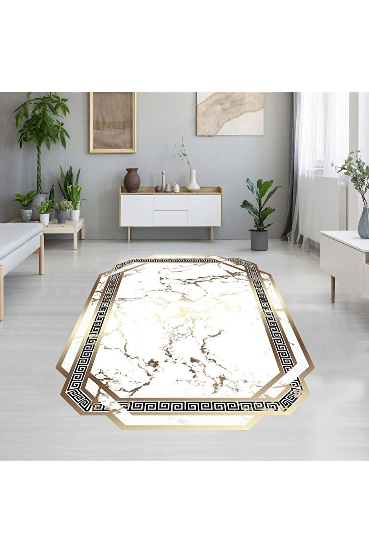 Dijital Baskı Yıkanabilir Kaymaz Taban Salon Halısı Ve Yolluk RVG1913-SM72