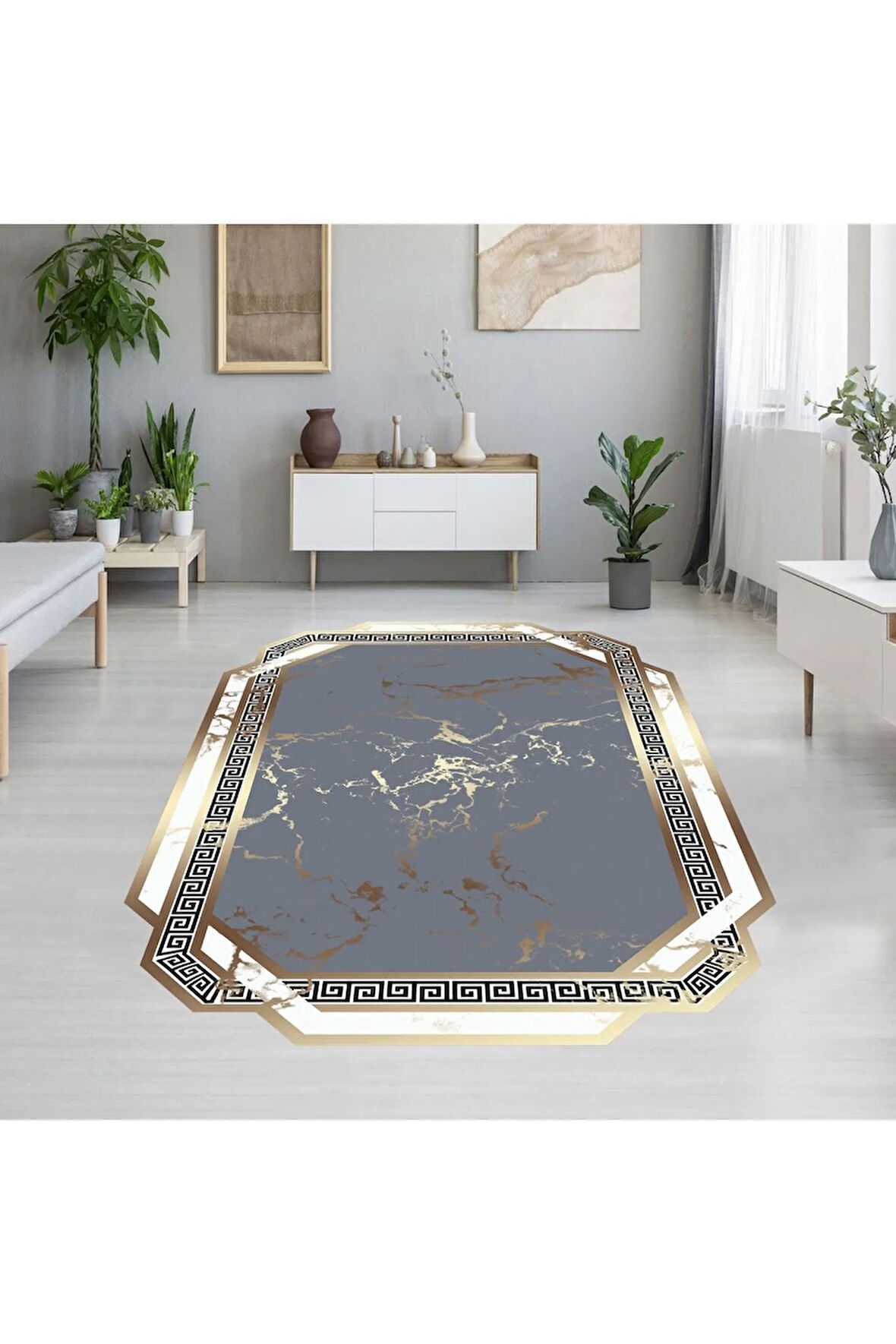 Dijital Baskı Yıkanabilir Kaymaz Taban Salon Halısı Ve Yolluk RVG1914-SM73