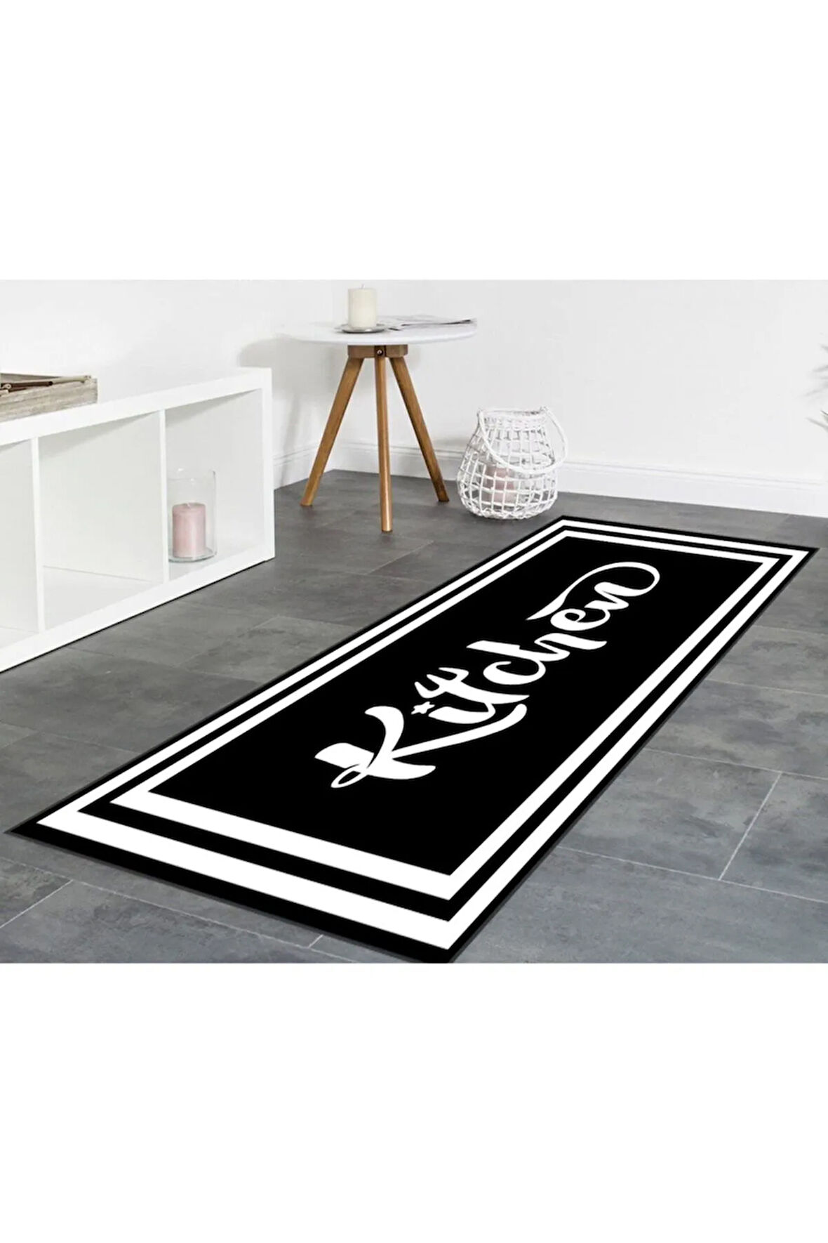 Dijital Baskı Yıkanabilir Kaymaz Taban Mutfak Halısı Ve Yolluk RVG2003