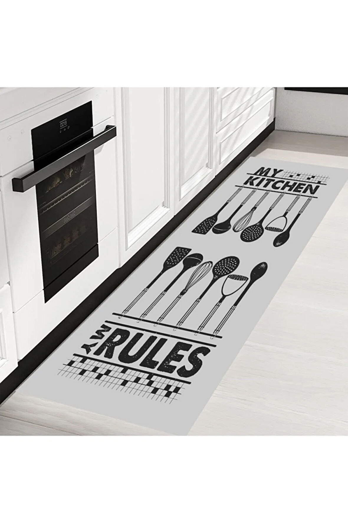 Dijital Baskı Yıkanabilir Kaymaz Taban Mutfak Halısı Ve Yolluk RVG2021