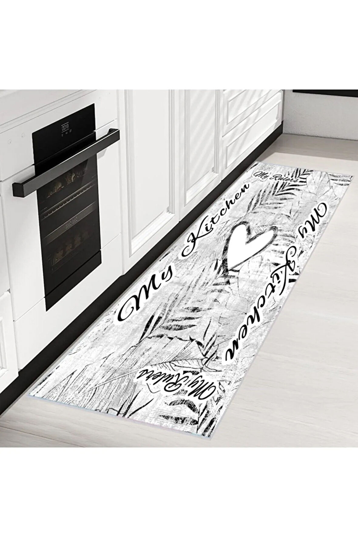 Dijital Baskı Yıkanabilir Kaymaz Taban Mutfak Halısı Ve Yolluk RVG2040