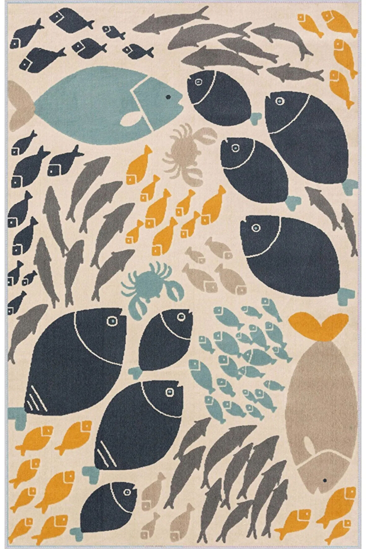 Dijital Baskı Yıkanabilir Kaymaz Taban Çocuk Halısı Ve Yolluk RVG4002