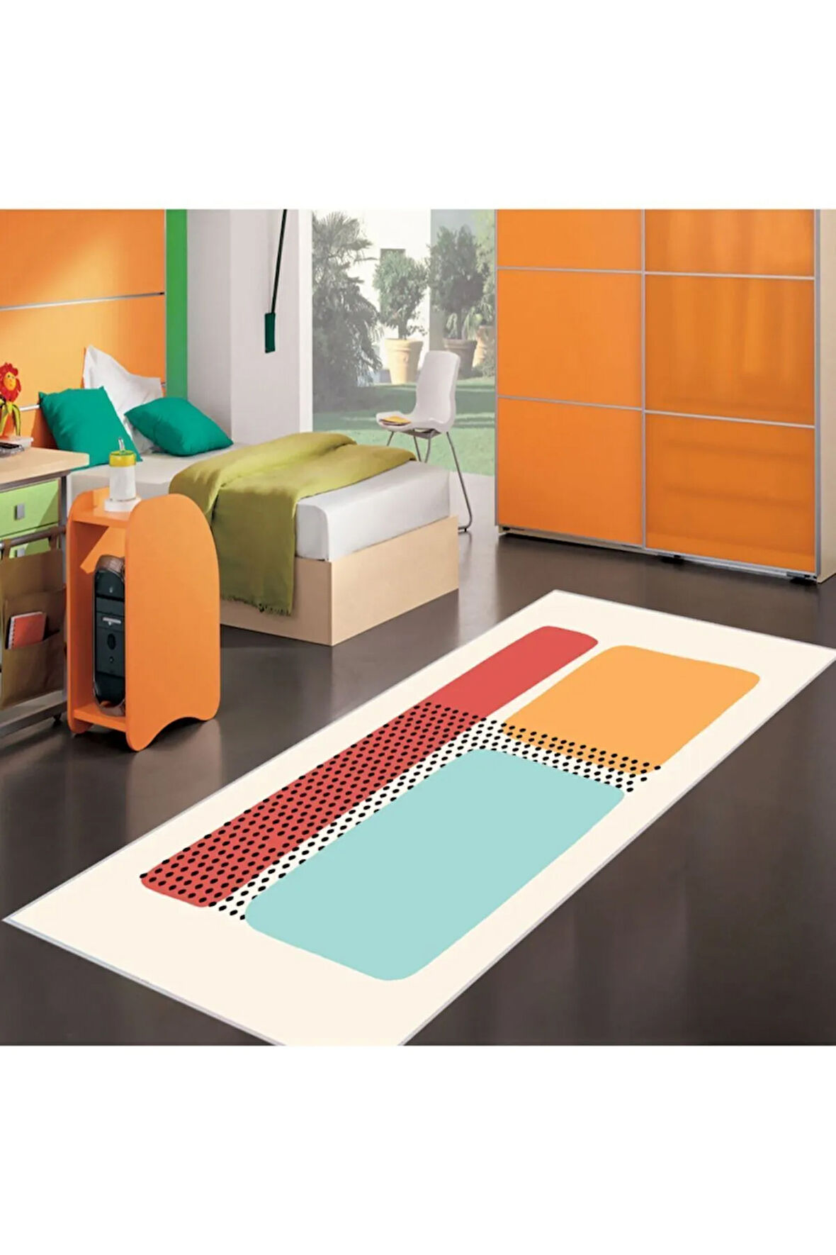 Dijital Baskı Yıkanabilir Kaymaz Taban Çocuk Halısı Ve Yolluk RVG4008