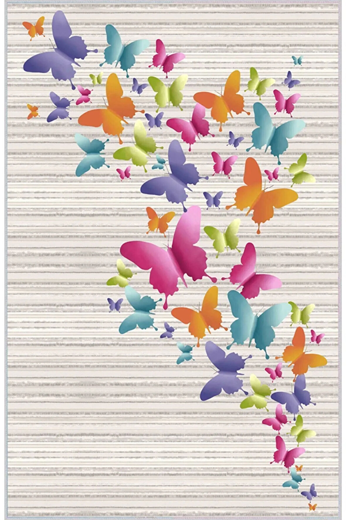 Dijital Baskı Yıkanabilir Kaymaz Taban Salon Halısı Ve Yolluk RVG4017