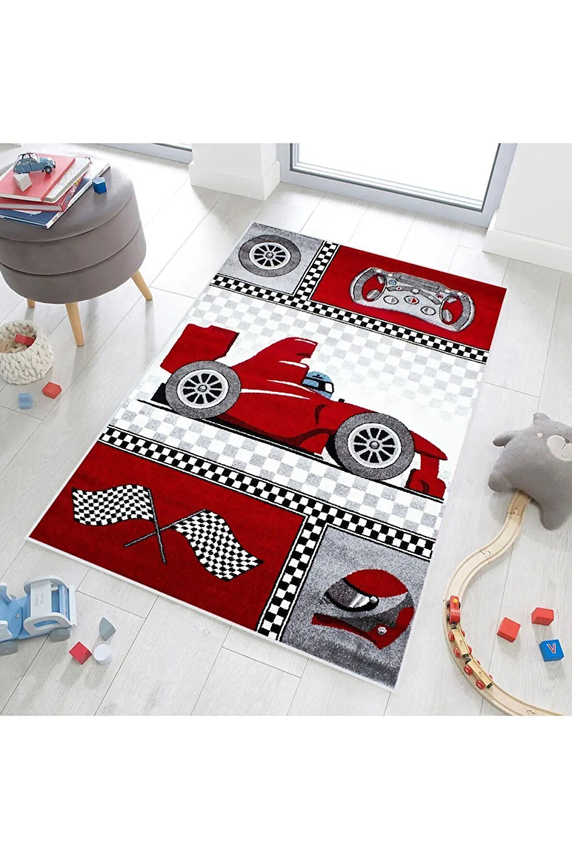 Dijital Baskı Yıkanabilir Kaymaz Taban Çocuk Halısı Ve Yolluk RVG4060