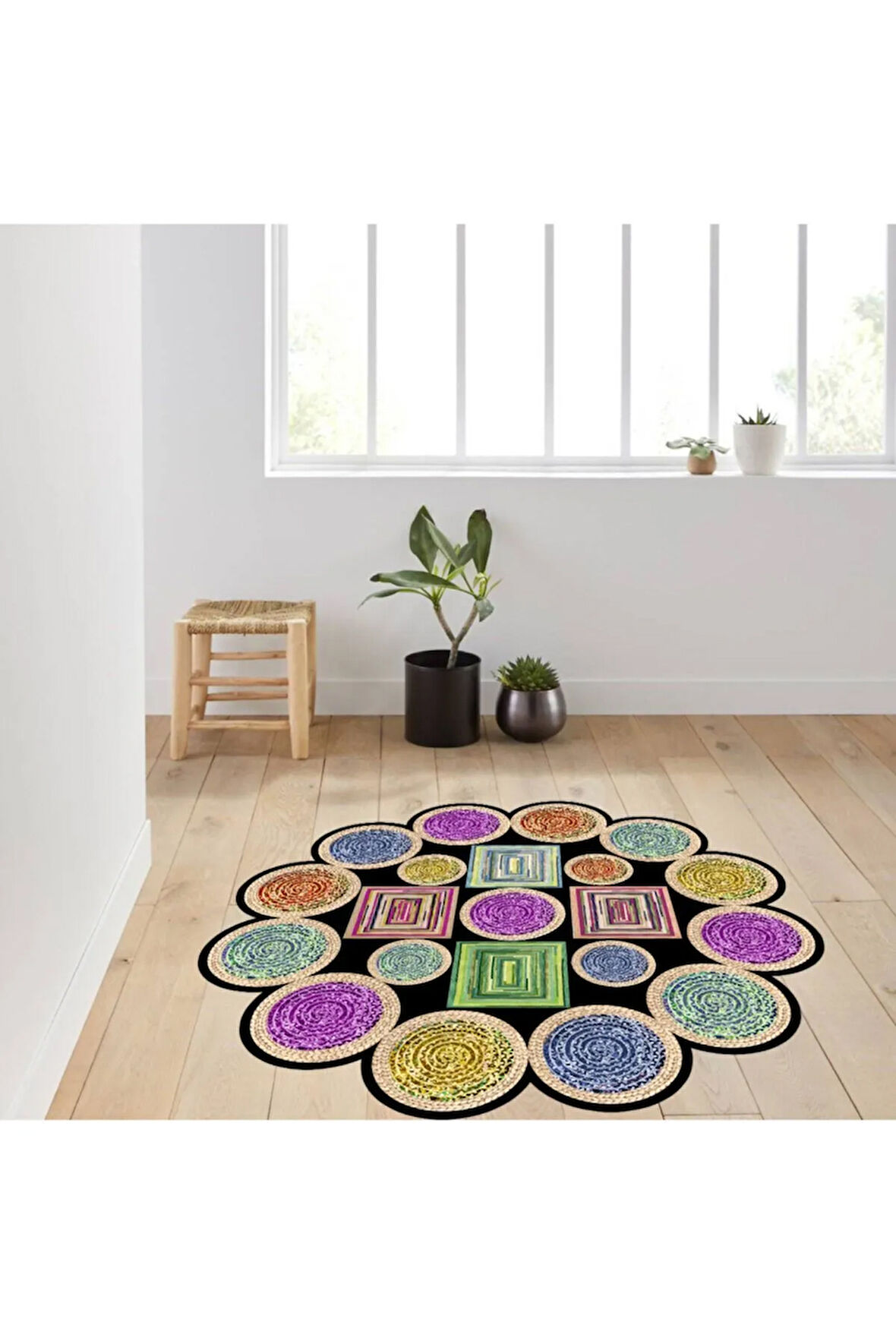 Dijital Baskı Yıkanabilir Kaymaz Taban Salon Halısı Ve Yolluk RVG7011