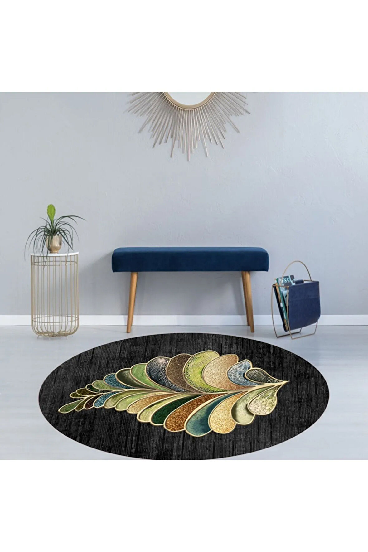 Dijital Baskı Yıkanabilir Kaymaz Taban Salon Halısı Ve Yolluk RVG7038-SD270