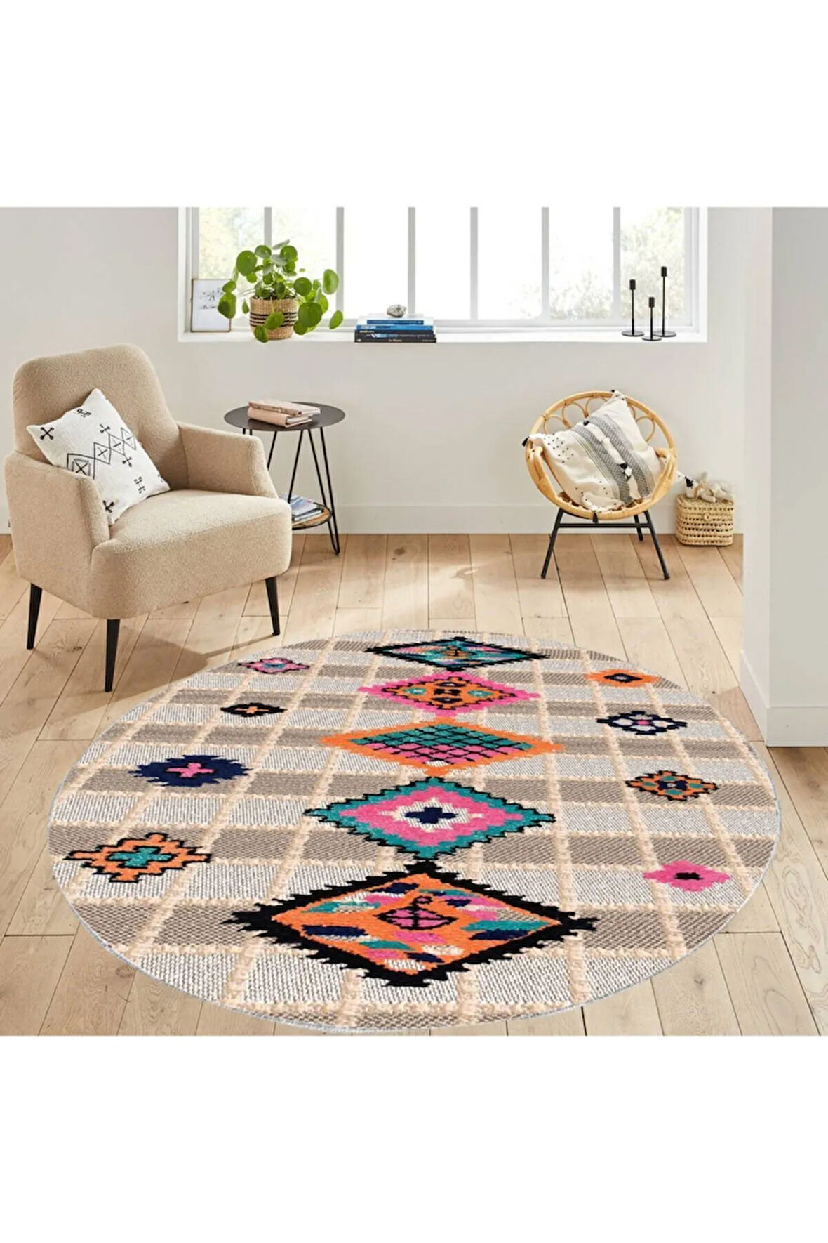 Dijital Baskı Yıkanabilir Kaymaz Taban Salon Halısı Ve Yolluk RVG7112