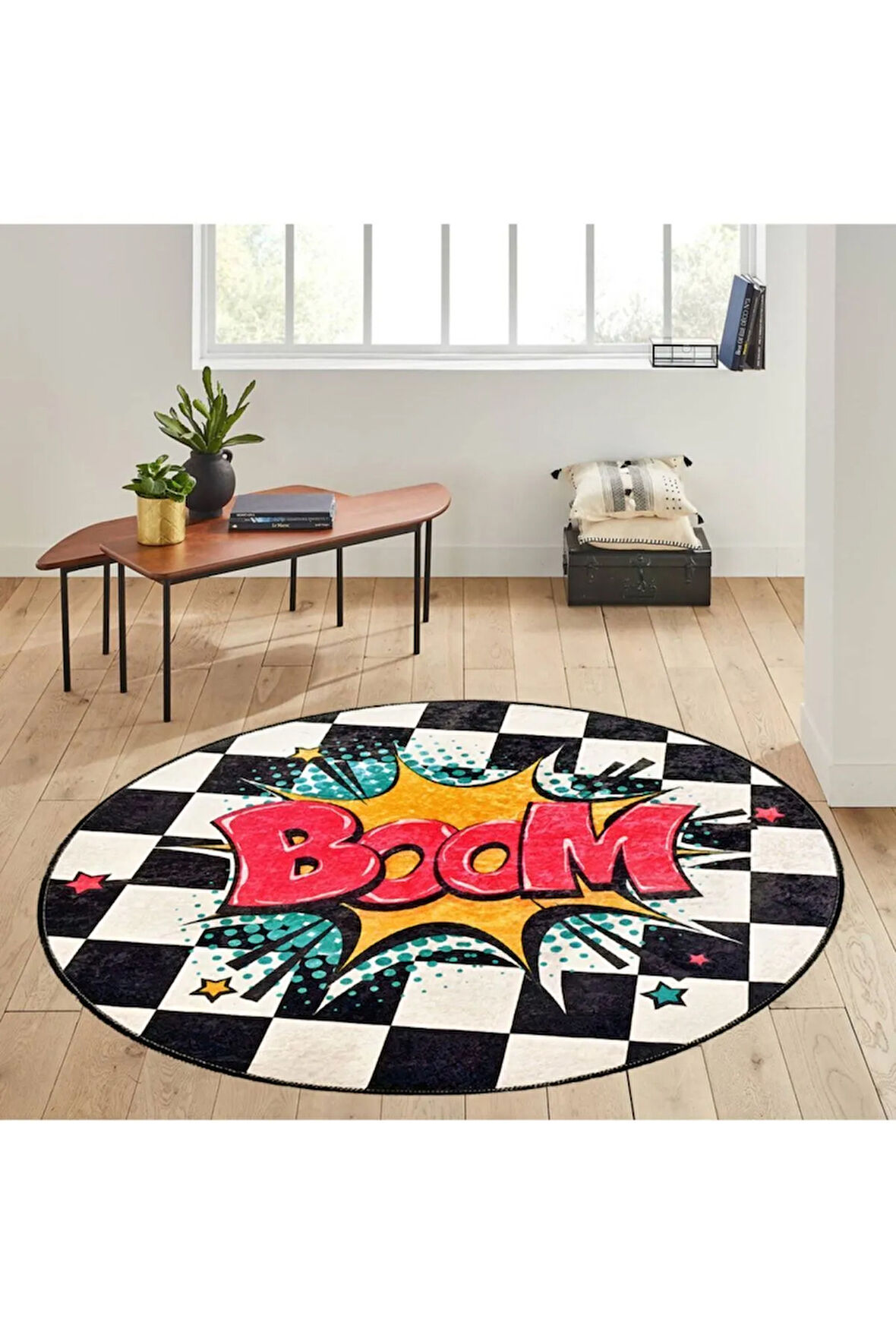 Dijital Baskı Yıkanabilir Kaymaz Taban Salon Halısı Ve Yolluk RVG7147