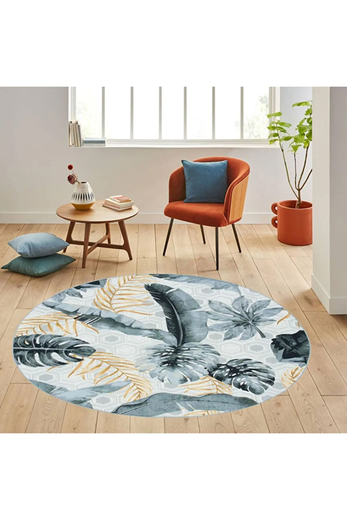 Dijital Baskı Yıkanabilir Kaymaz Taban Salon Halısı Ve Yolluk RVG7153