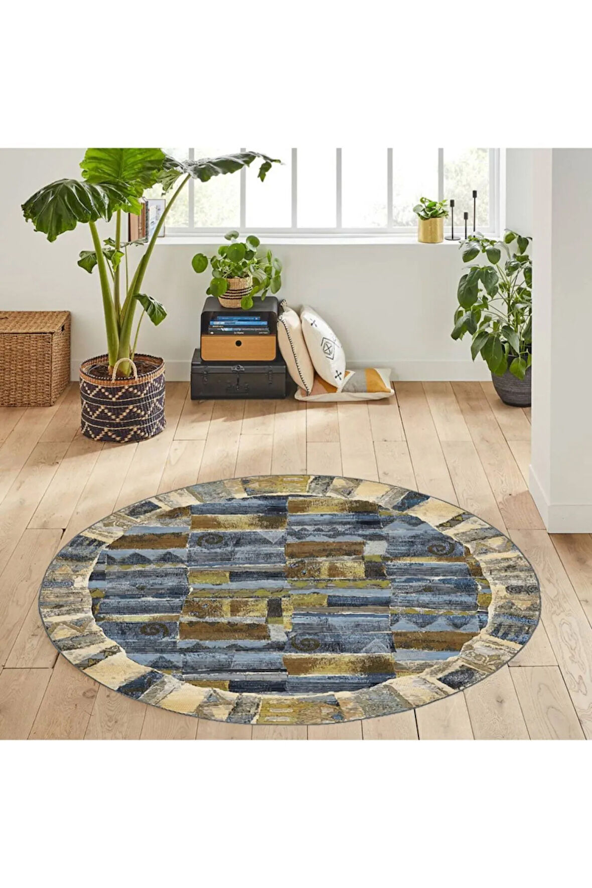 Dijital Baskı Yıkanabilir Kaymaz Taban Salon Halısı Ve Yolluk RVG7171