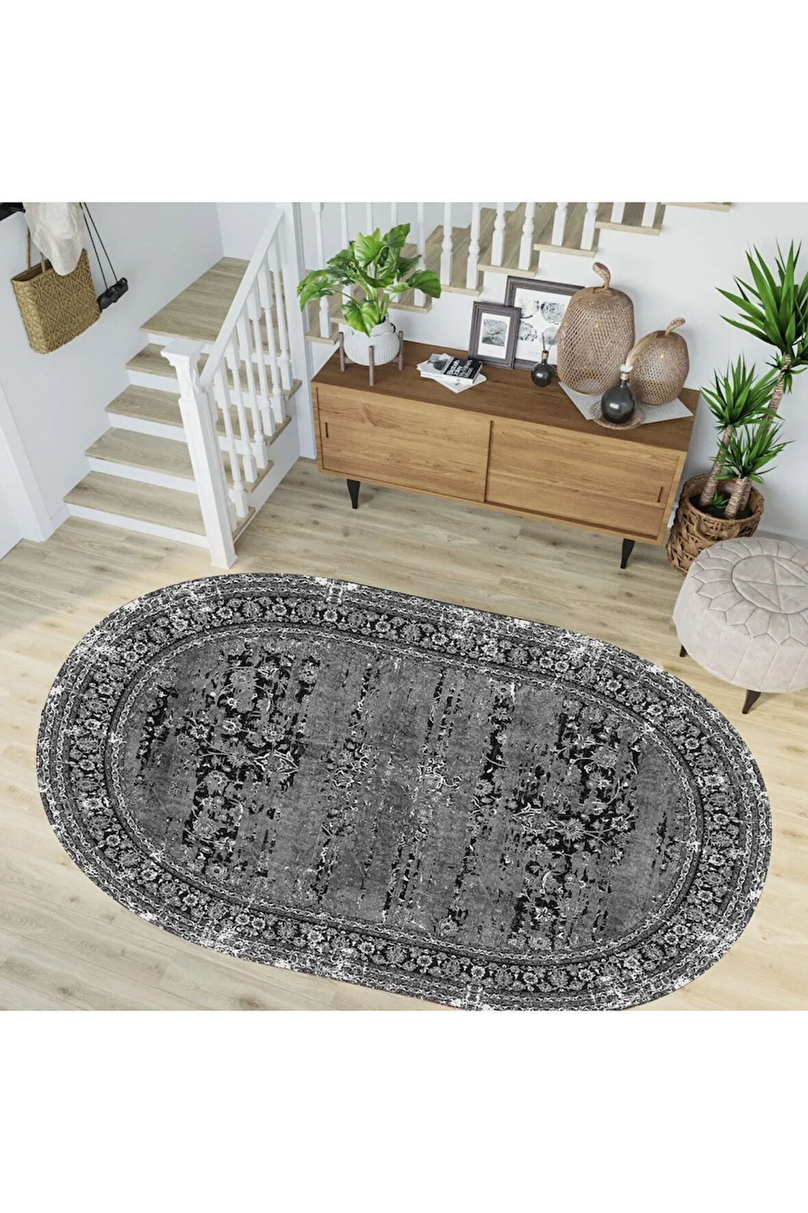 Dijital Baskı Yıkanabilir Kaymaz Taban Salon Halısı Ve Yolluk RVG7253-HT126