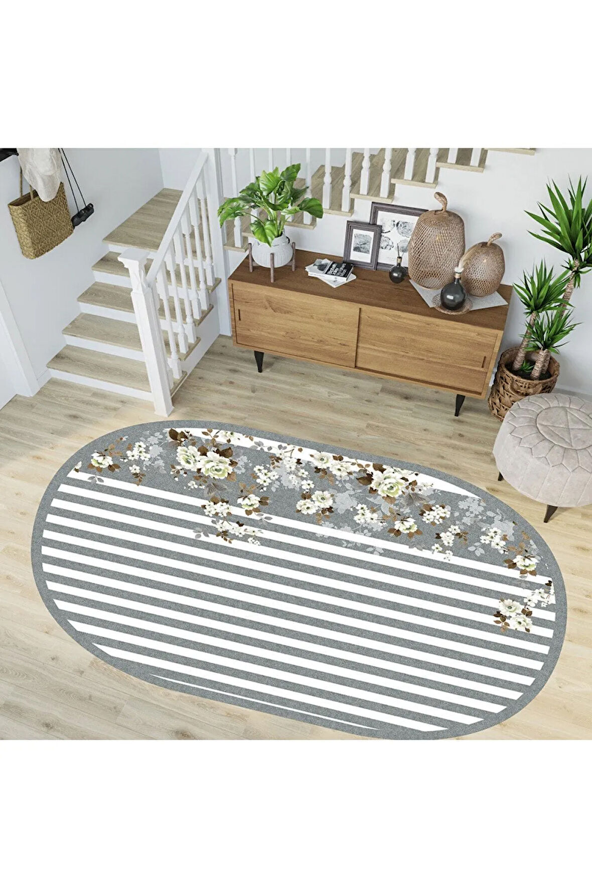 Dijital Baskı Yıkanabilir Kaymaz Taban Salon Halısı Ve Yolluk RVG7254-HT200