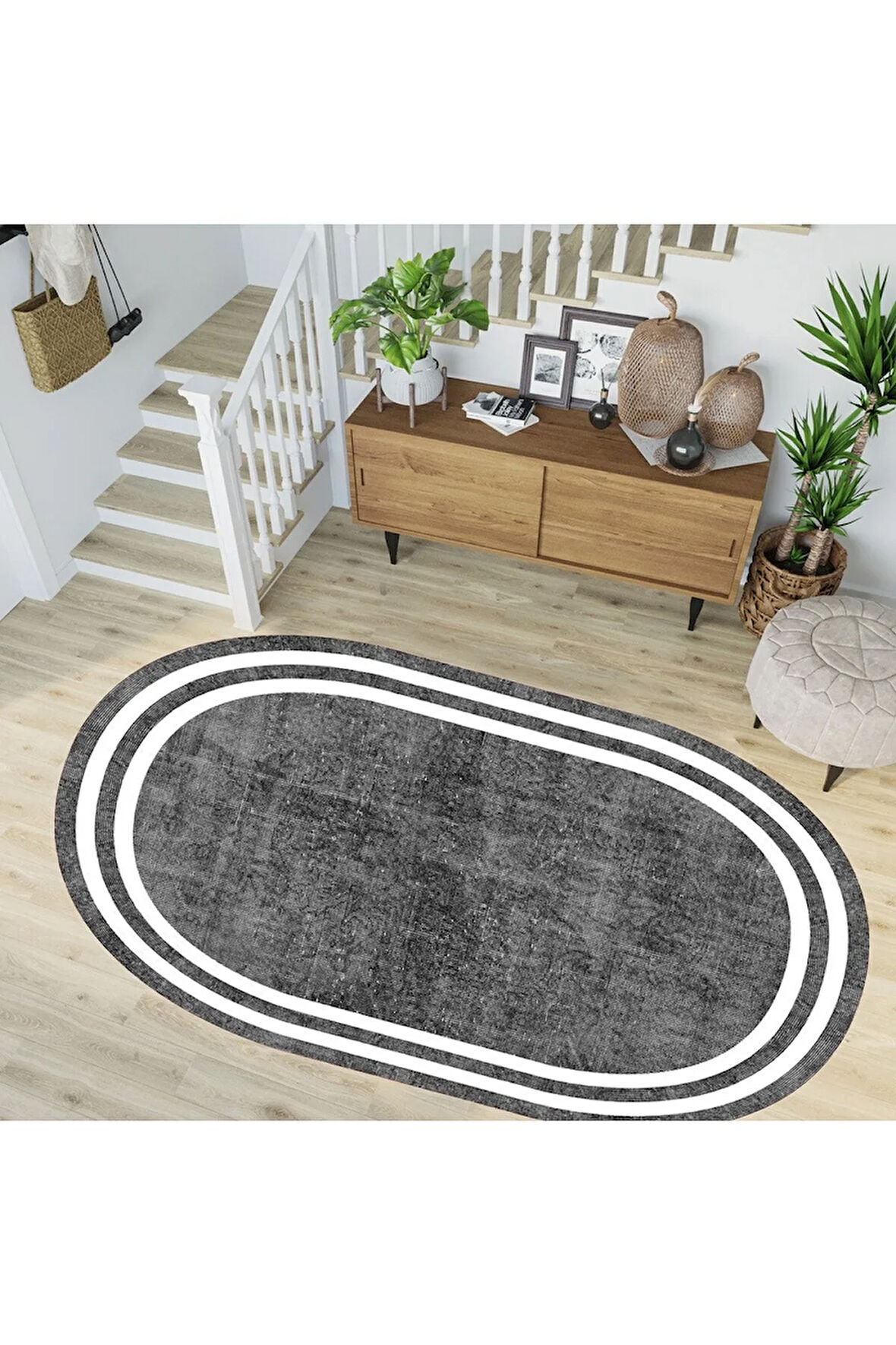 Dijital Baskı Yıkanabilir Kaymaz Taban Salon Halısı Ve Yolluk RVG7256-HT575