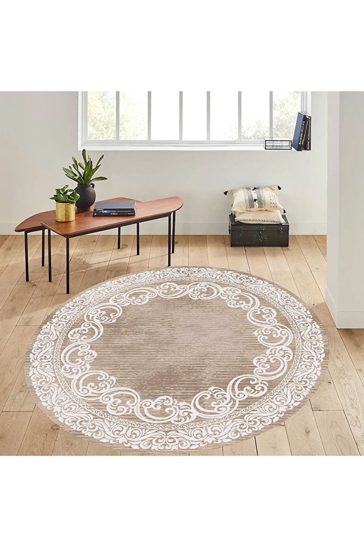 Dijital Baskı Yıkanabilir Kaymaz Taban Salon Halısı Ve Yolluk RVG7289-HK104