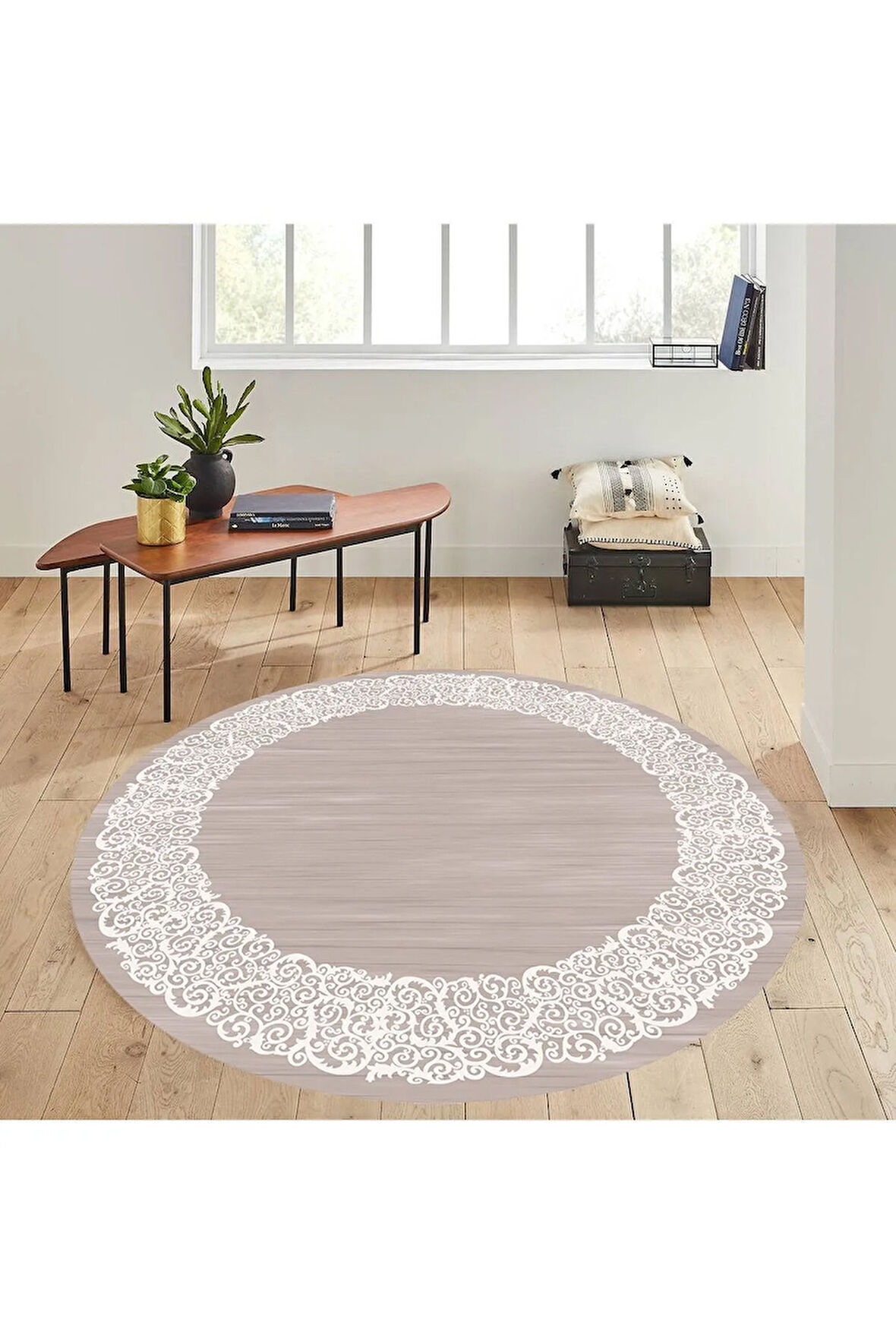 Dijital Baskı Yıkanabilir Kaymaz Taban Salon Halısı Ve Yolluk RVG7292-HS524