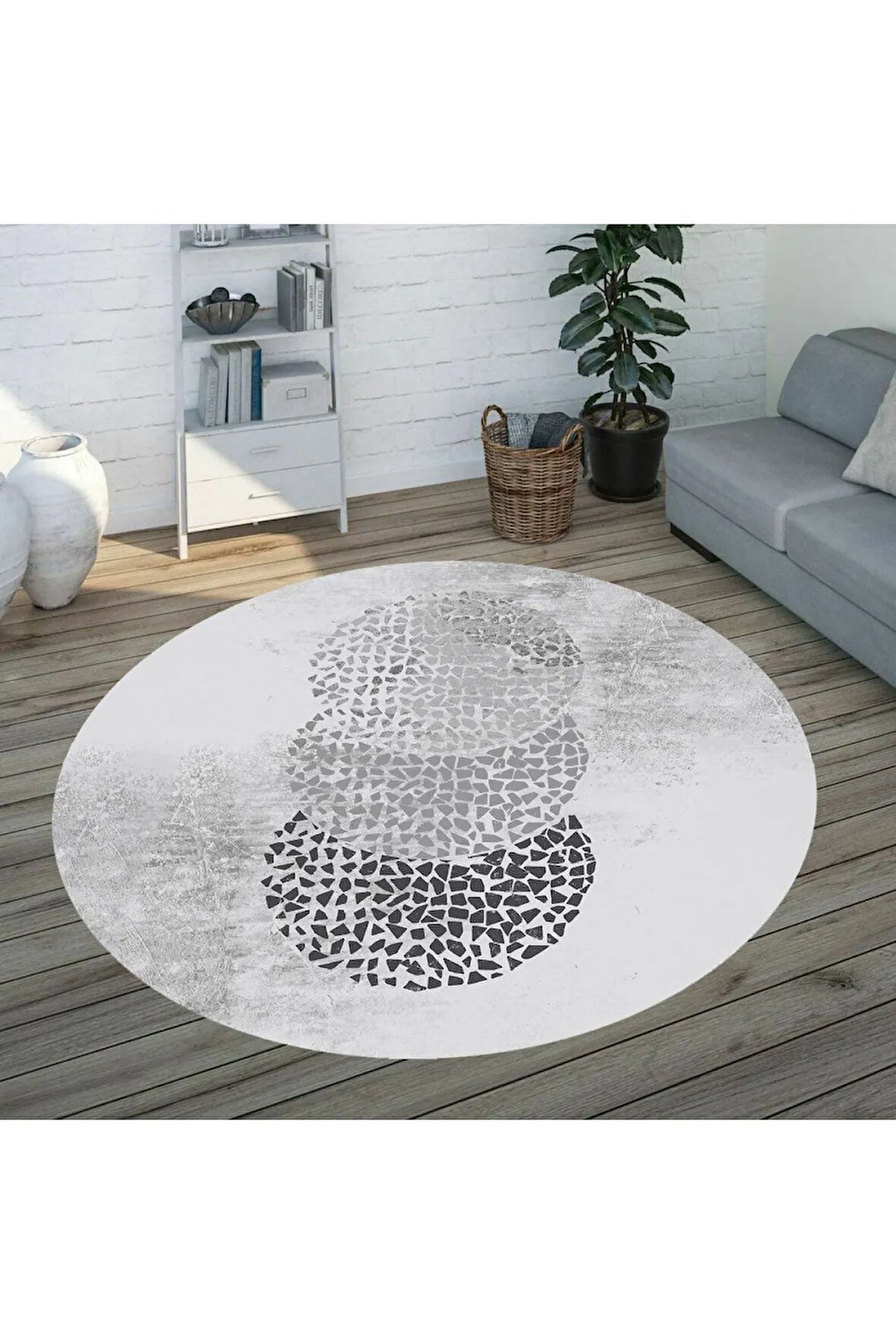 Dijital Baskı Yıkanabilir Kaymaz Taban Salon Halısı Ve Yolluk RVG7314-SD392