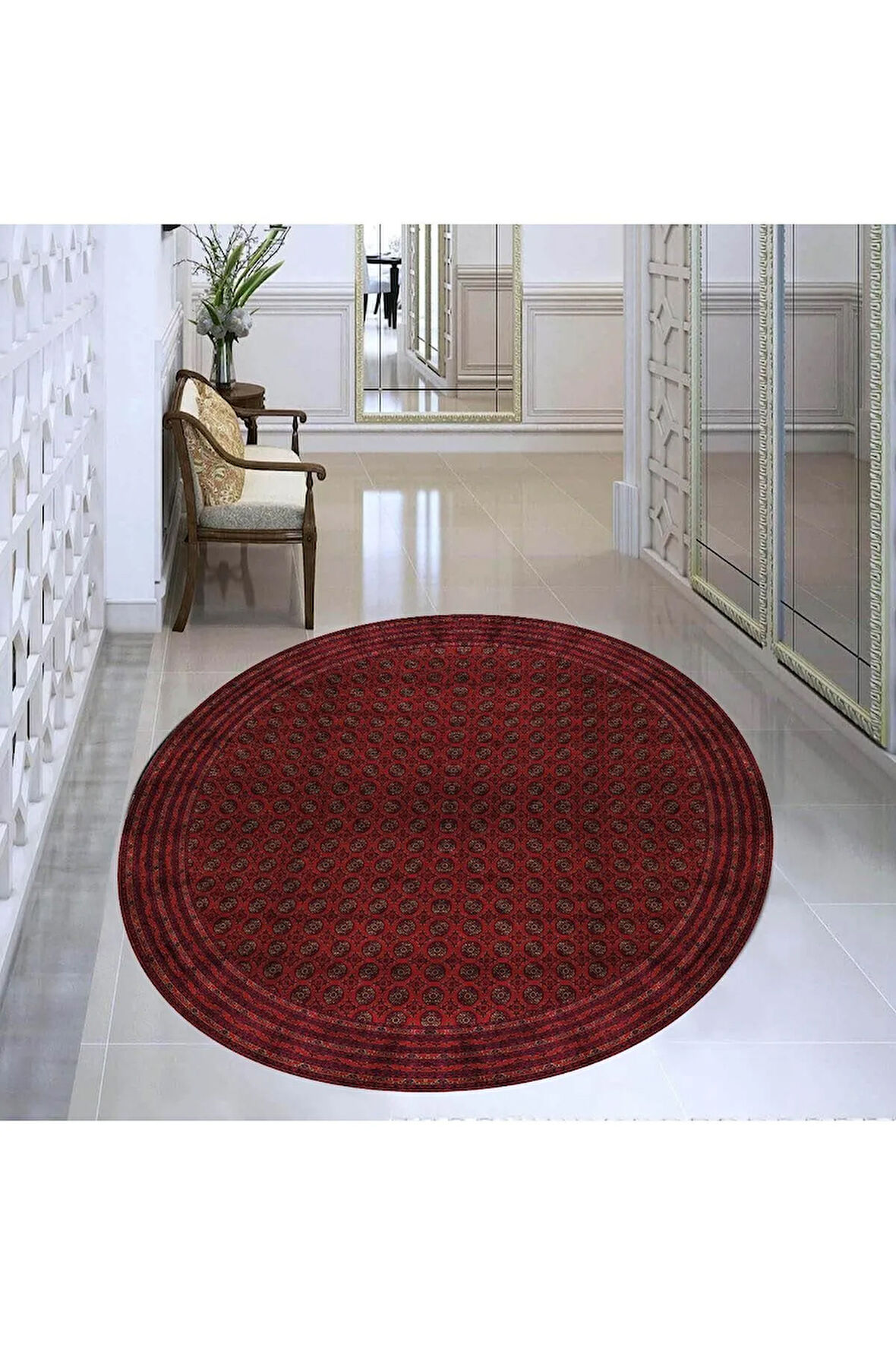 Dijital Baskı Yıkanabilir Kaymaz Taban Salon Halısı Ve Yolluk RVG7343-HT645