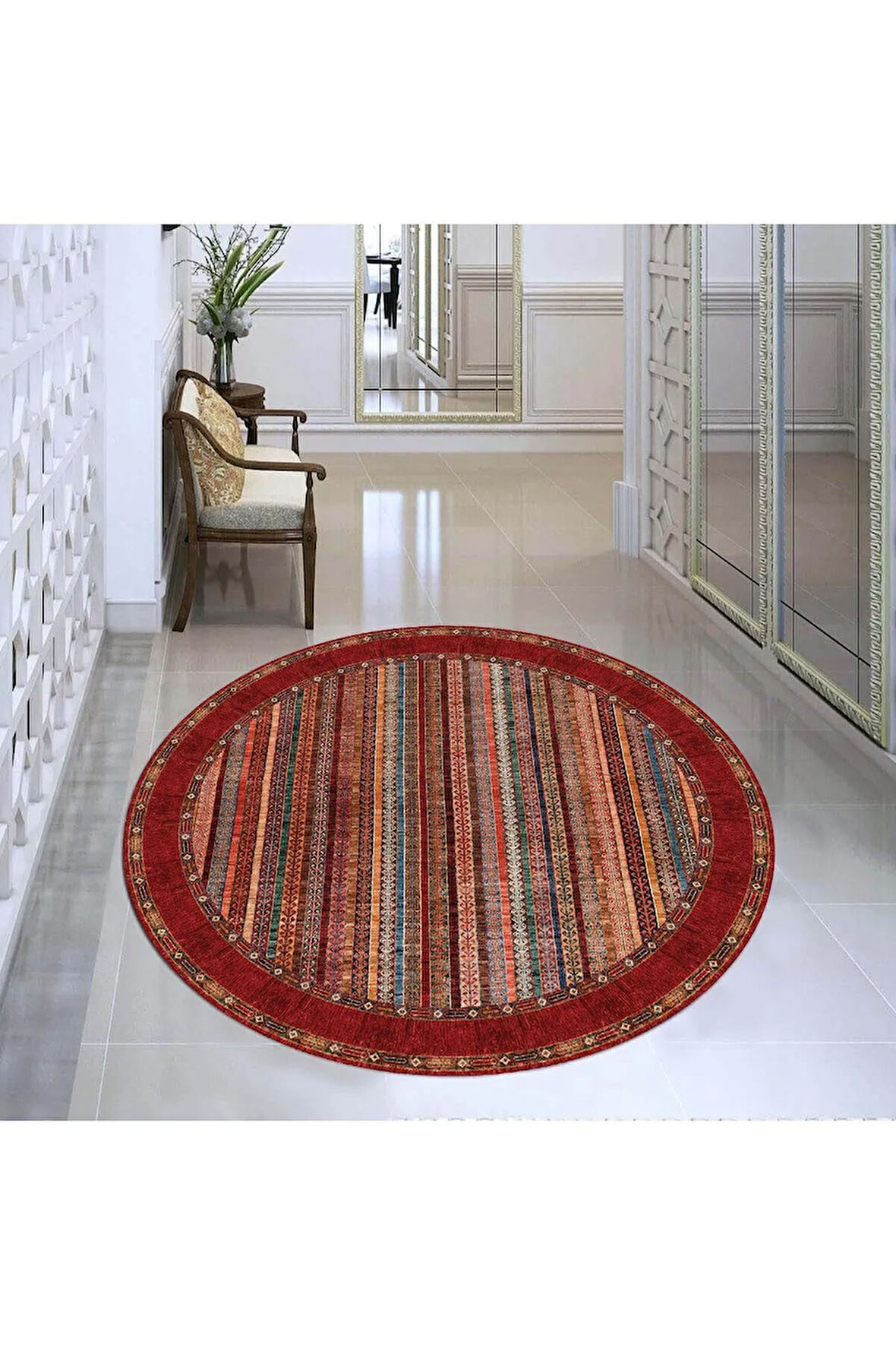 Dijital Baskı Yıkanabilir Kaymaz Taban Salon Halısı Ve Yolluk RVG7344-HT647